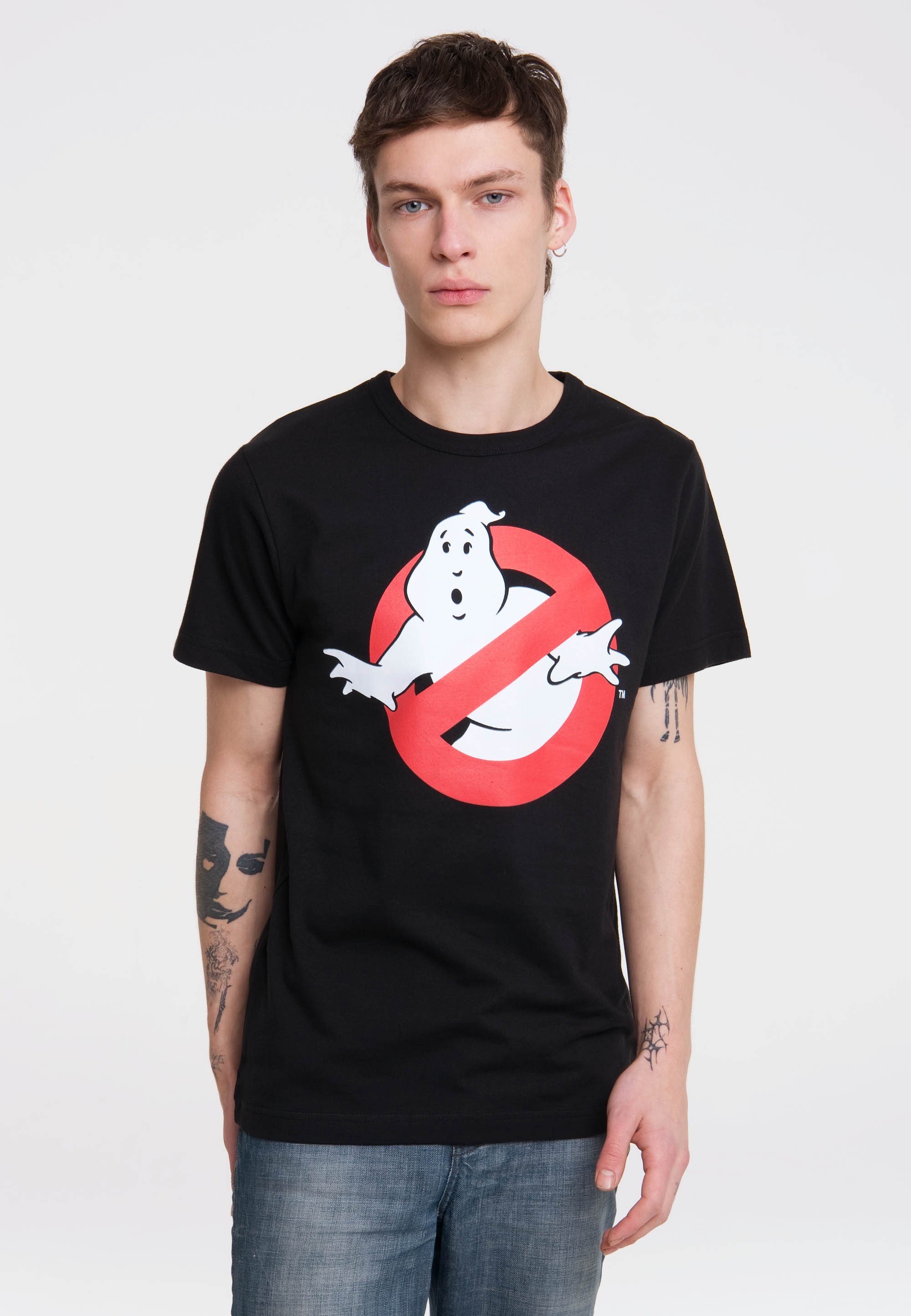 kultigem Ghostbusters LOGOSHIRT T-Shirt Print mit No Ghost