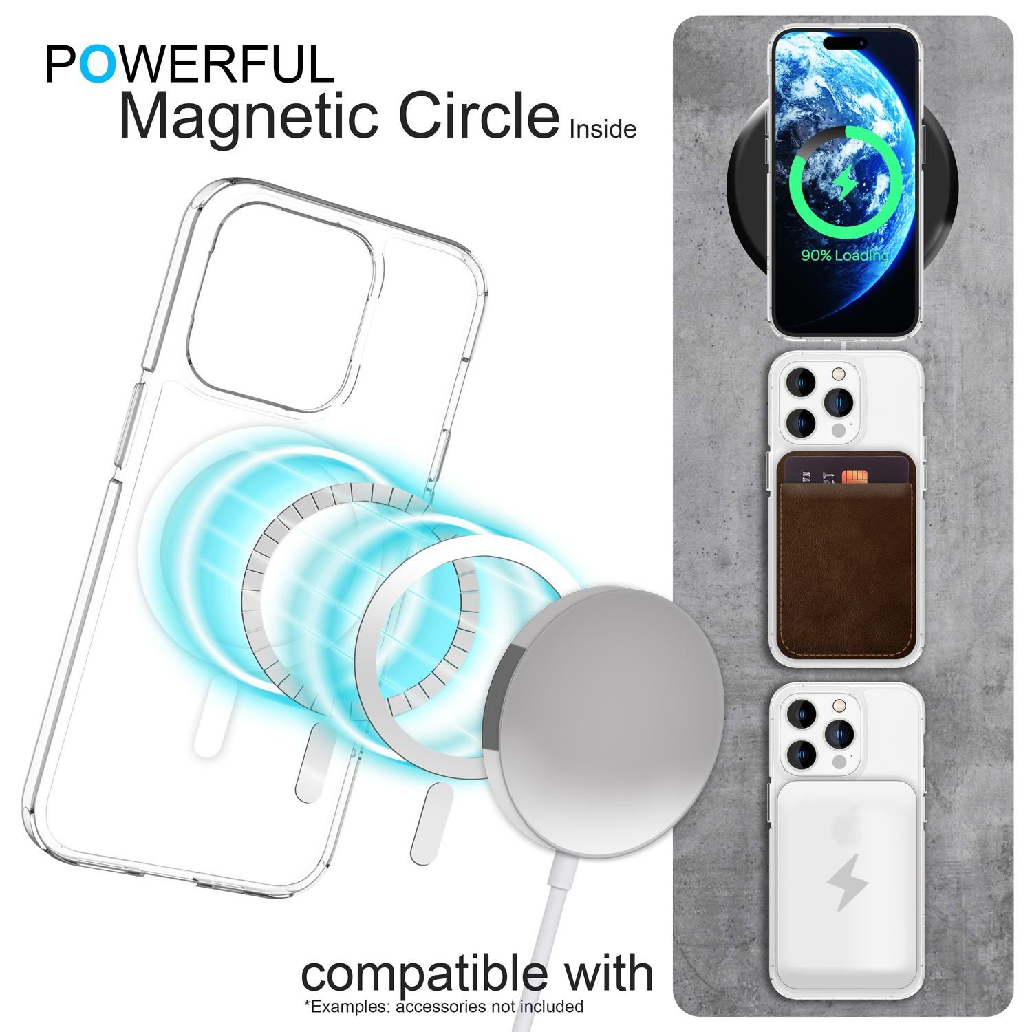 Nalia Smartphone-Hülle Apple iPhone 14 Pro 15,5 cm (6,1 Zoll), Klare Harte Hülle / mit MagSafe Funktion / Vergilbungsfrei / Kratzfest