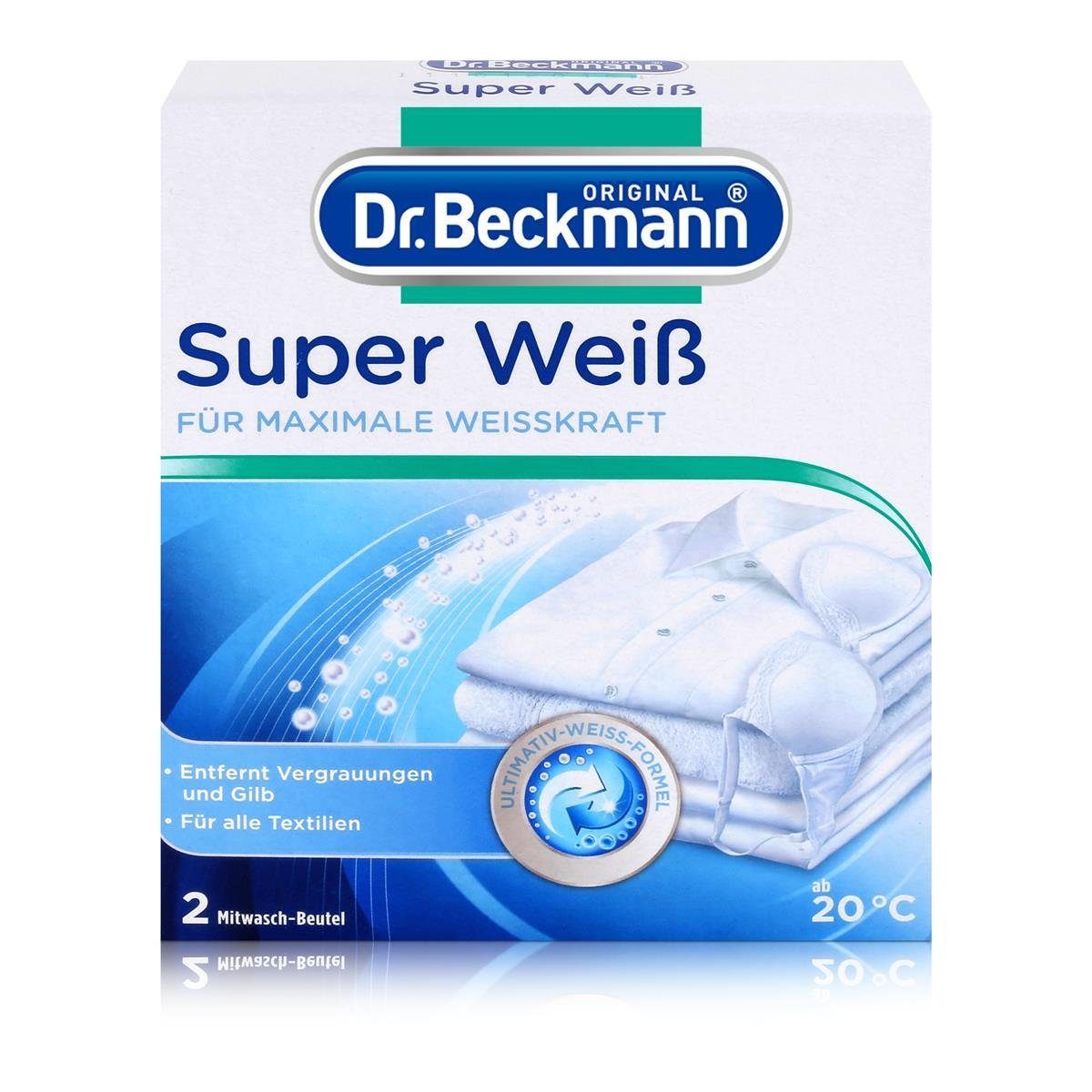 Dr. Beckmann Dr. Beckmann Super Weiß 2 Mitwasch-Beutel 2x40g - Für alle Textilien Spezialwaschmittel