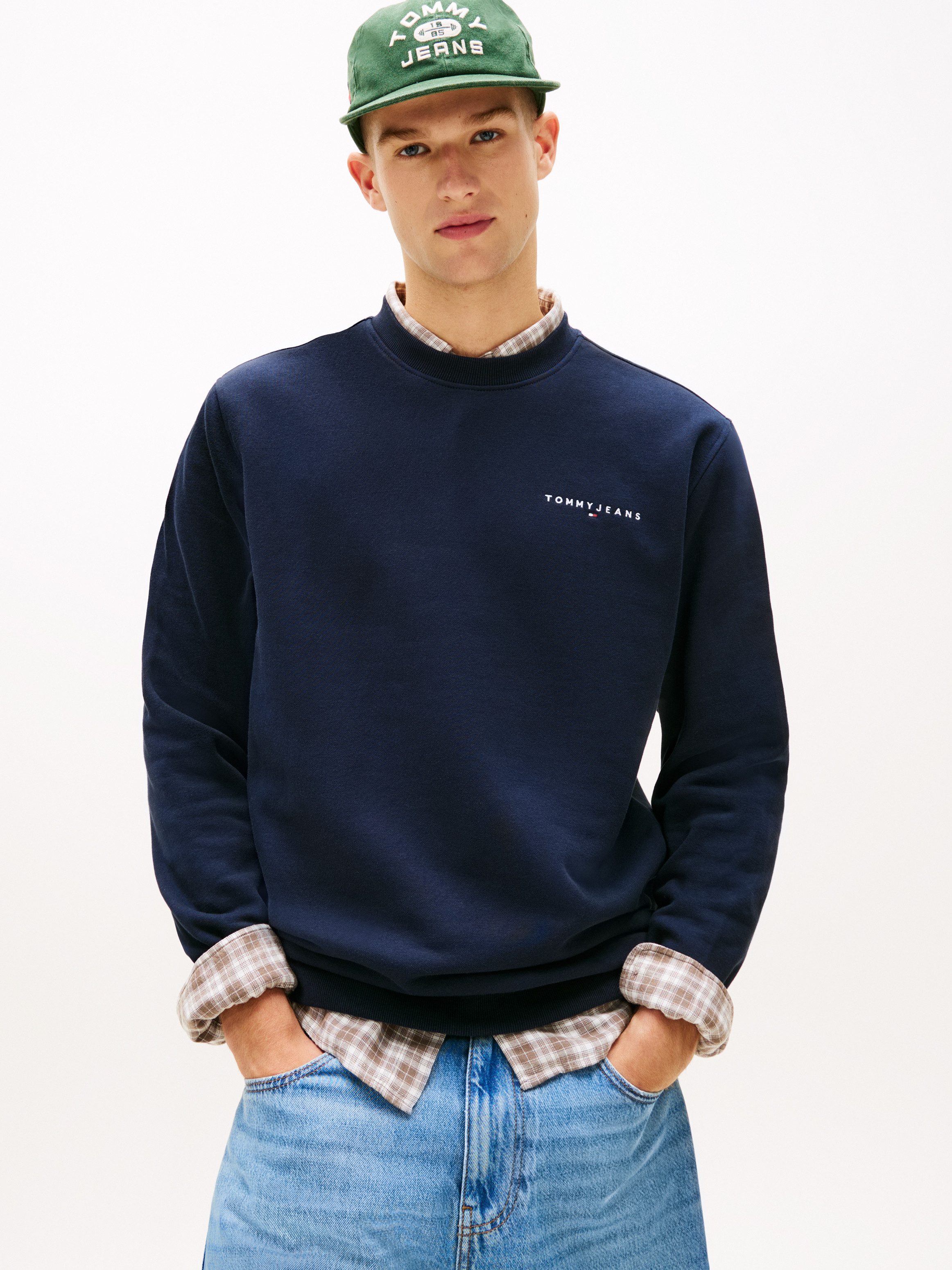 Tommy Jeans Sweatshirt TJM REG LINEAR CREW EXT mit Logostickerei günstig online kaufen