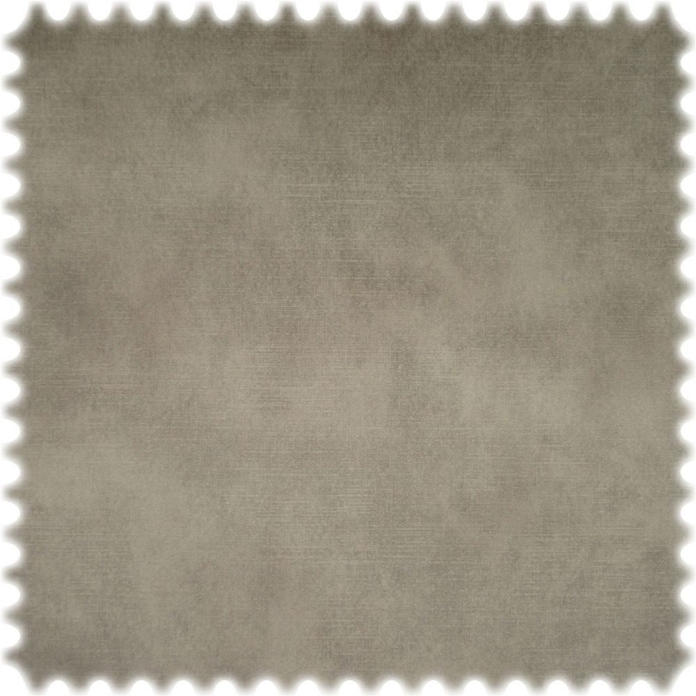 Heiro Stoff Edler Samt Velours Möbelstoff Heiro Luxus Seidengrau mit Fleckschutz, Meterware - Breite:138 cm