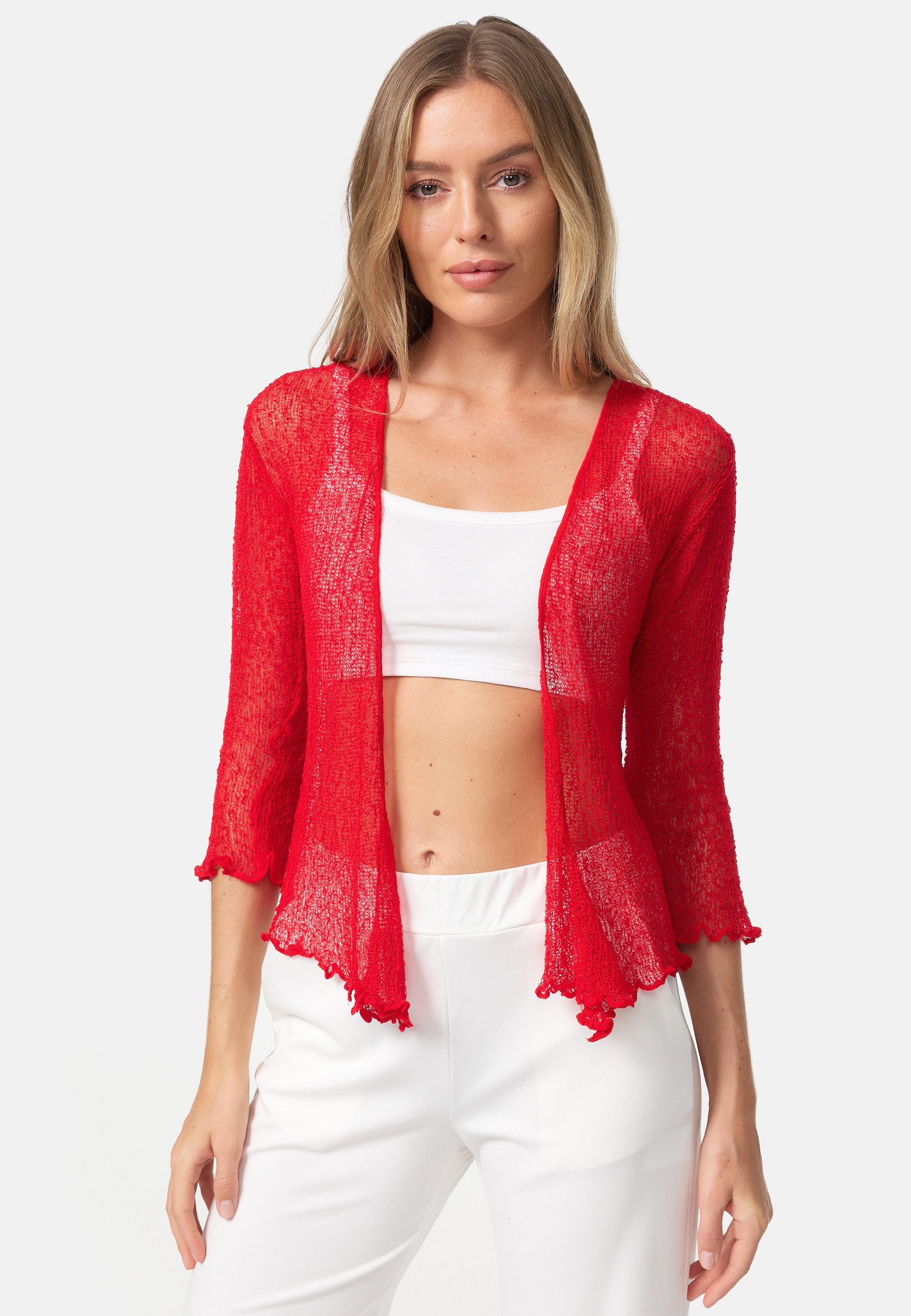 ikat Bolero IKA01 (Sommerlicher angenehm leichter Damen Bolero mit 3/4 Arm) günstig online kaufen