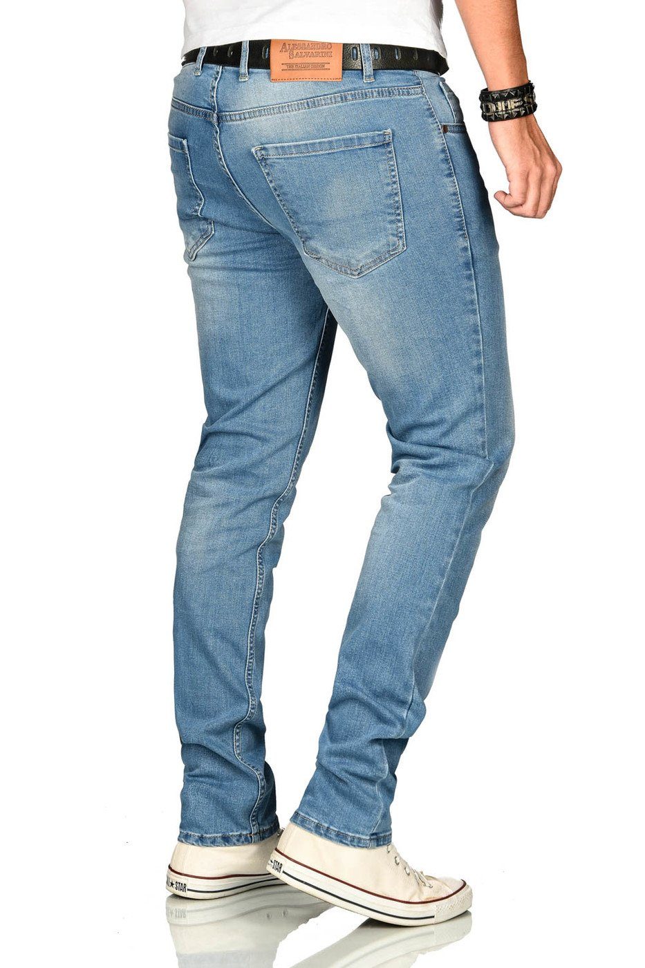 blau Straight-Jeans ASAngelo Alessandro Salvarini