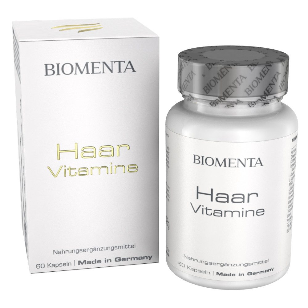 BIOMENTA Haar Vitamine - Wirkstoffkomplex - 60 Kapseln - Premiumqualität Kapseln, 60 St., 31.48 g