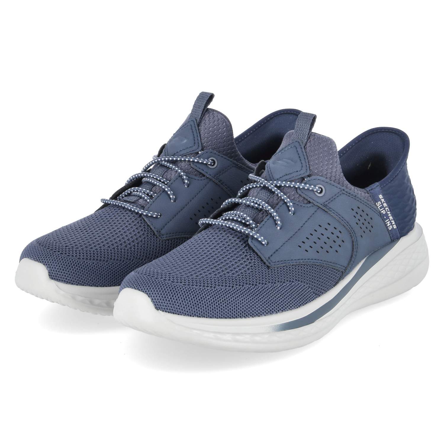 Skechers Skechers 210889 NVY Herren Textil & Synthetik blue Schnürschuh