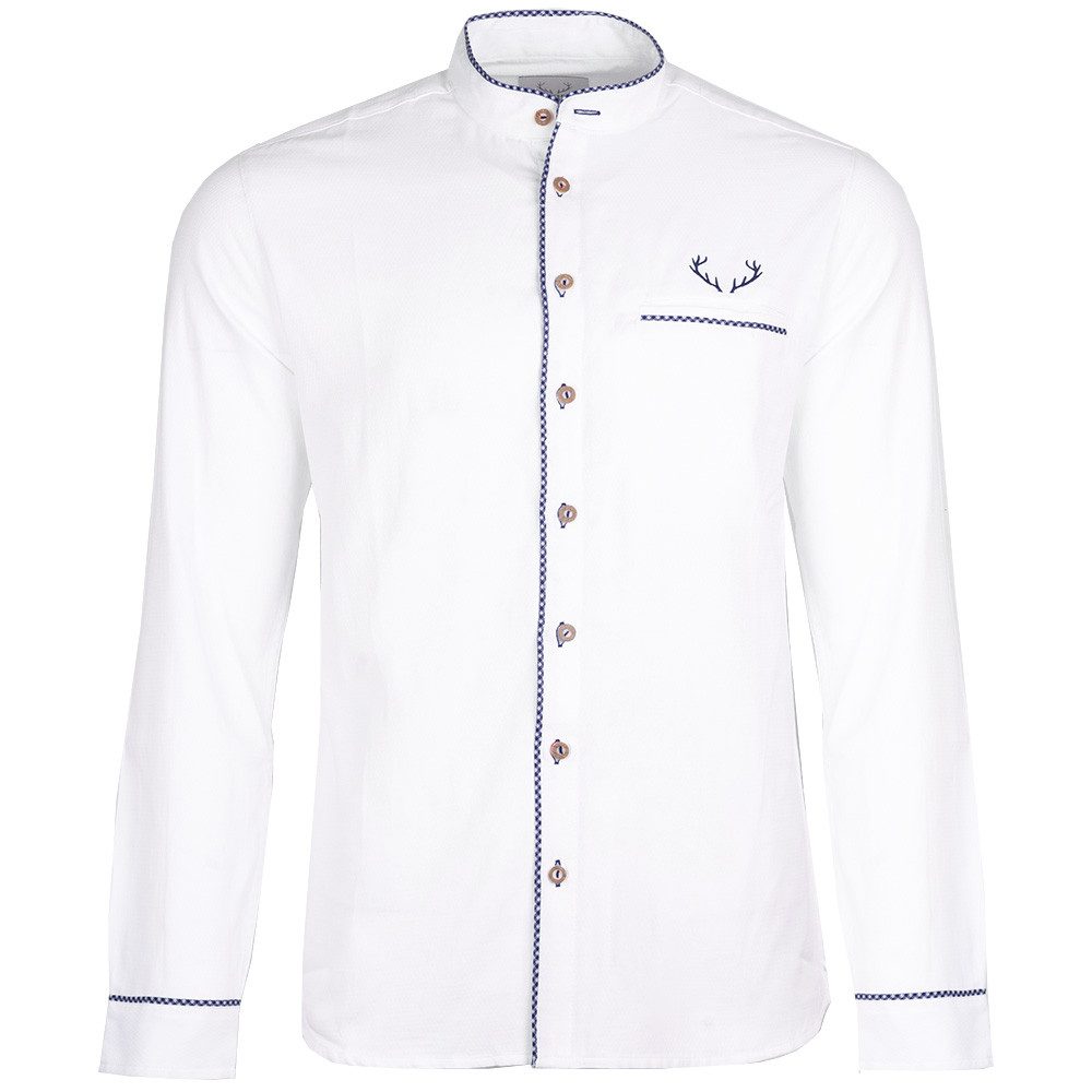 Goldschmidt Trachten Trachtenhemd Trachtenhemd Noah weiß blau