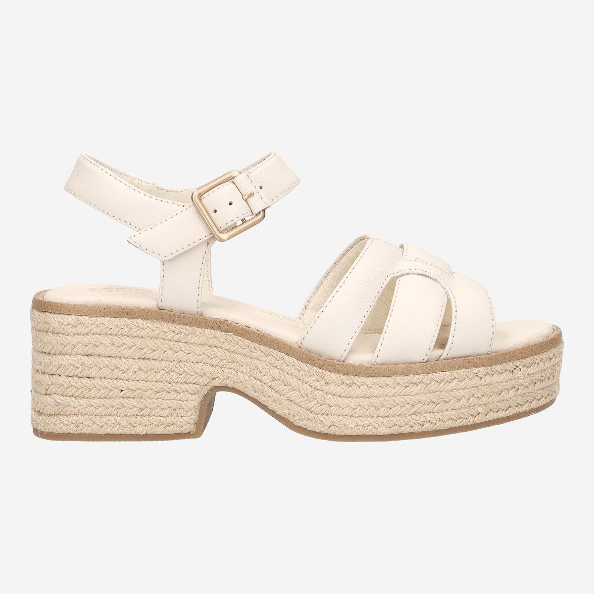 Clarks Clarks Coledale Strap 26181249 4, Sandaletten in Beige für Damen Sandalette