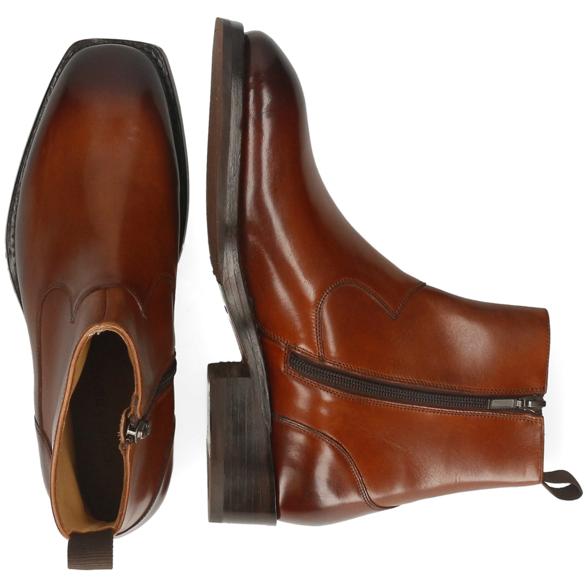 Melvin & Hamilton Wayne 2 Leder-Stiefeletten für Herren Stiefelette Flache Absätze, Echtes Leder, Goodyear