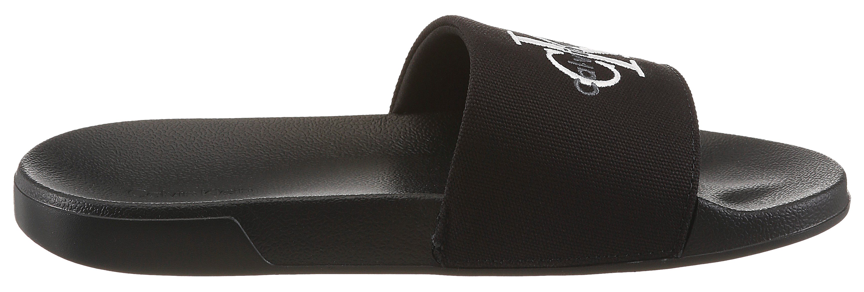 Calvin Klein ESS SLIDE CV WN Pantolette Sommerschuh, Poolslides, Pantolette, Strandschuh mit Logoschriftzug – Bild 5 von 5