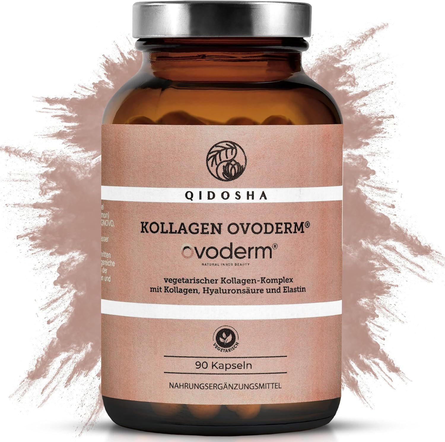 QIDOSHA Ovoderm® Kollagen Kapseln, 90 St., 36 g, Vegetarisches Kollagenprofil