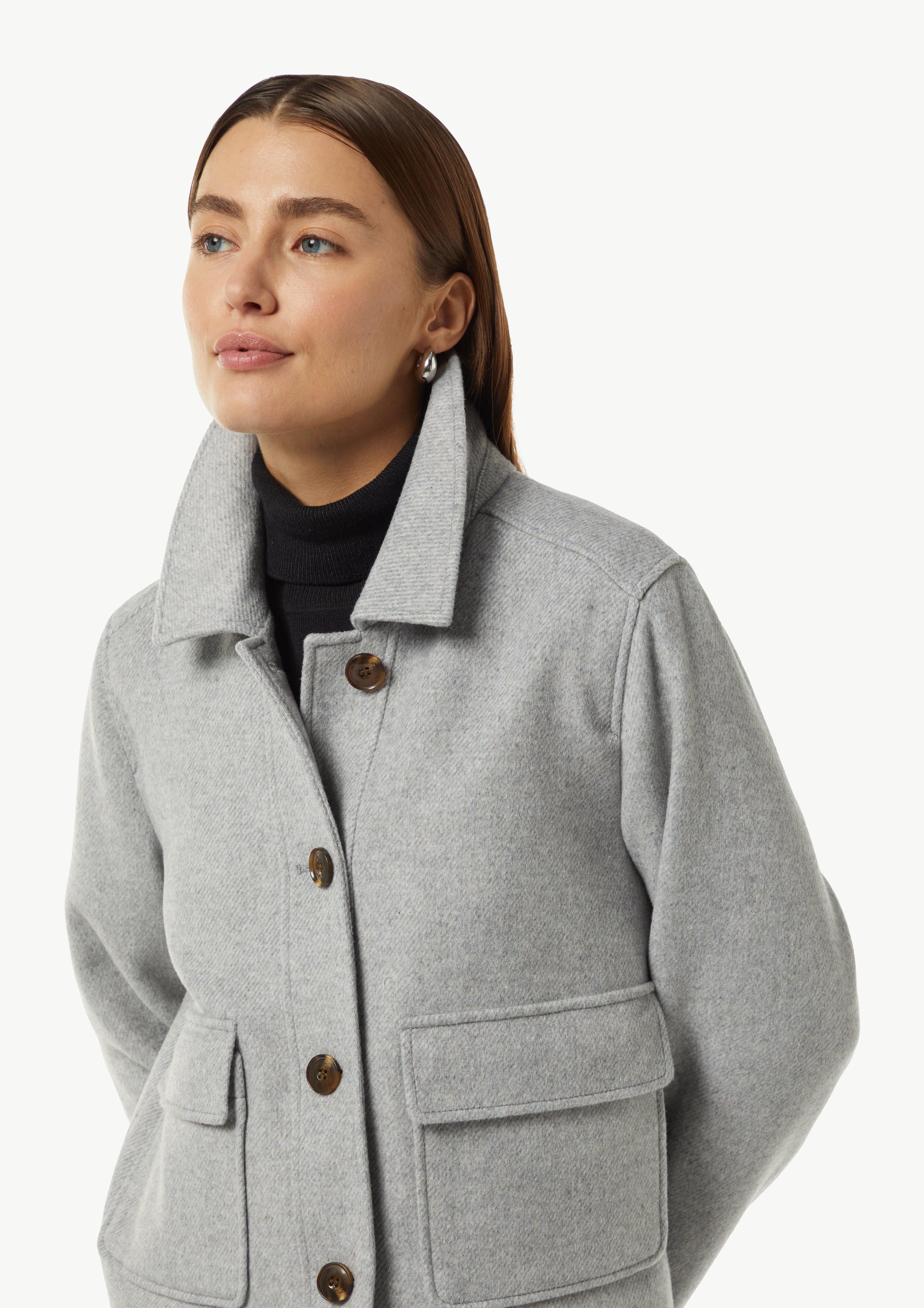 Comma Blusenblazer Kurze Jacke im Wollmix günstig online kaufen