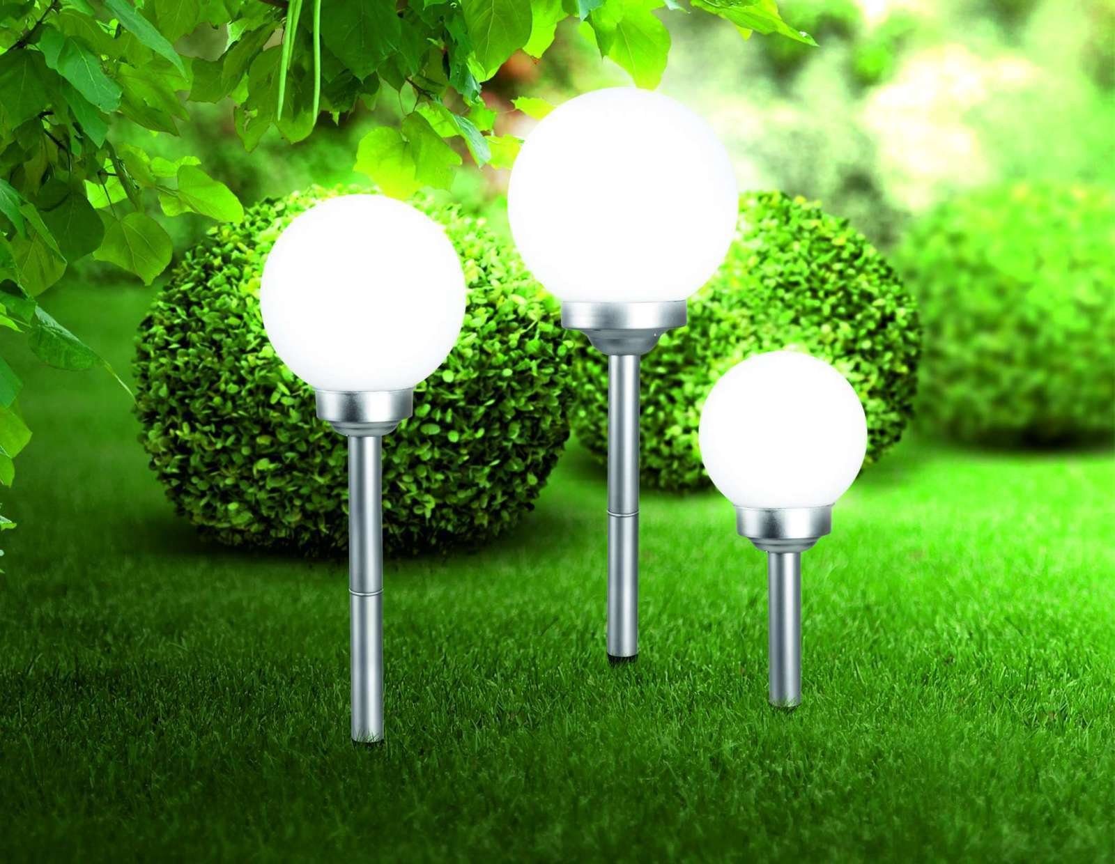 Globo AußenStehlampe »GLOBO Solarleuchten Leuchtkugeln Garten Erdspieß