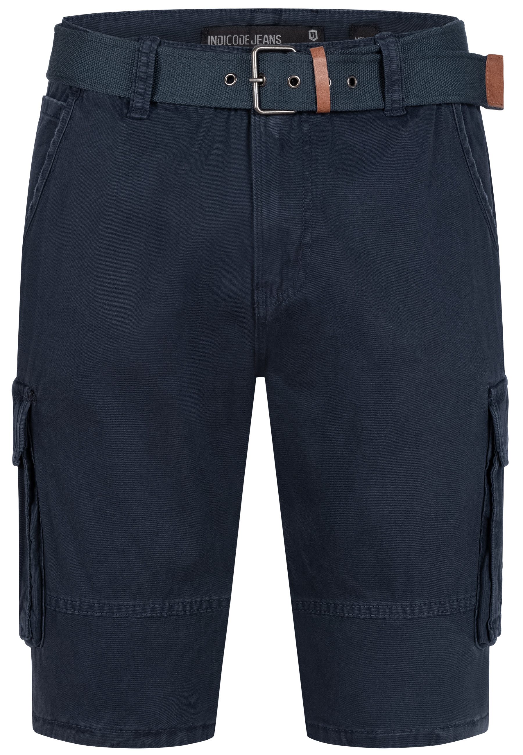 Indicode Cargoshorts Herren Monroe Cargo Cargo Shorts Herrenshorts mit 6 Ta günstig online kaufen