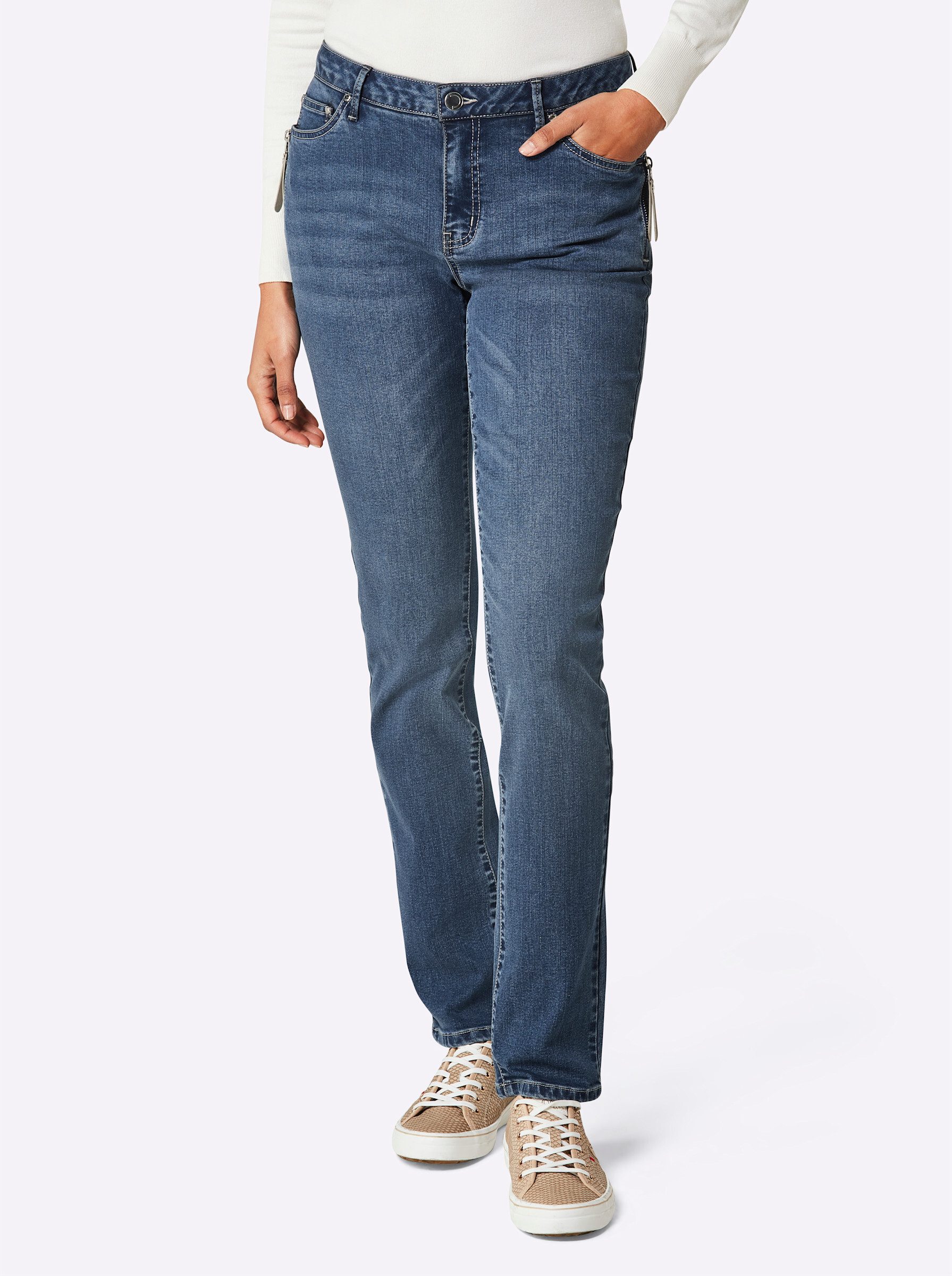 creation L Bequeme Jeans Baumwoll-Lyocell-Jeans