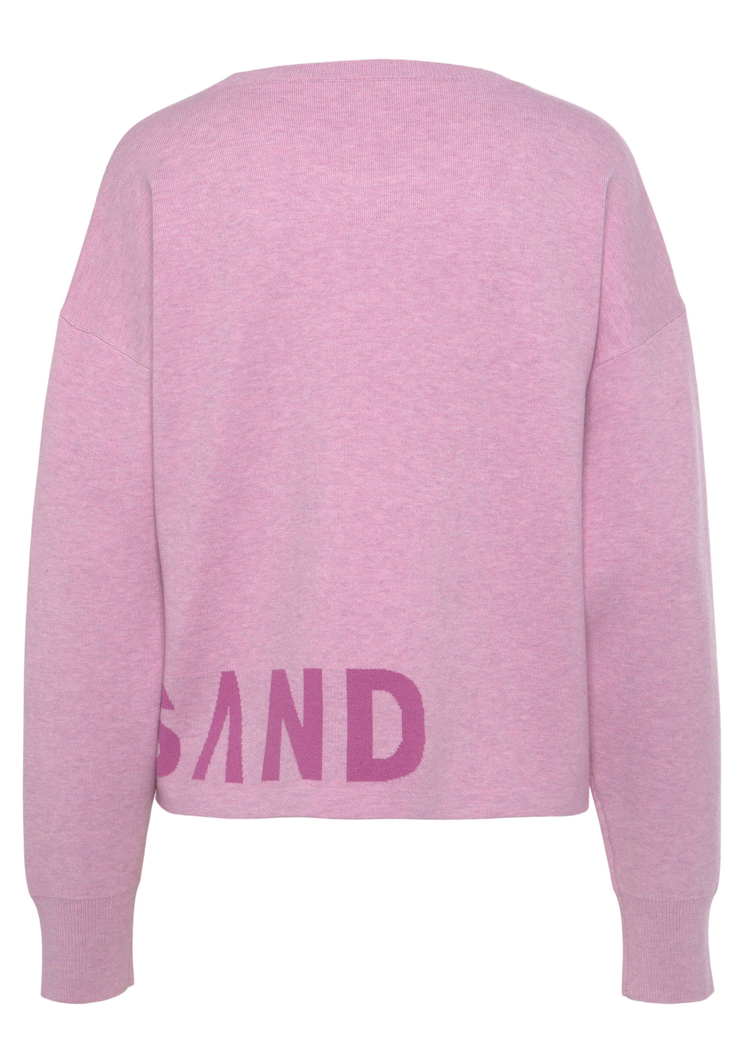 Elbsand Strickpullover aus hochwertigem Strick mit eingestricktem Logo, Loungewear