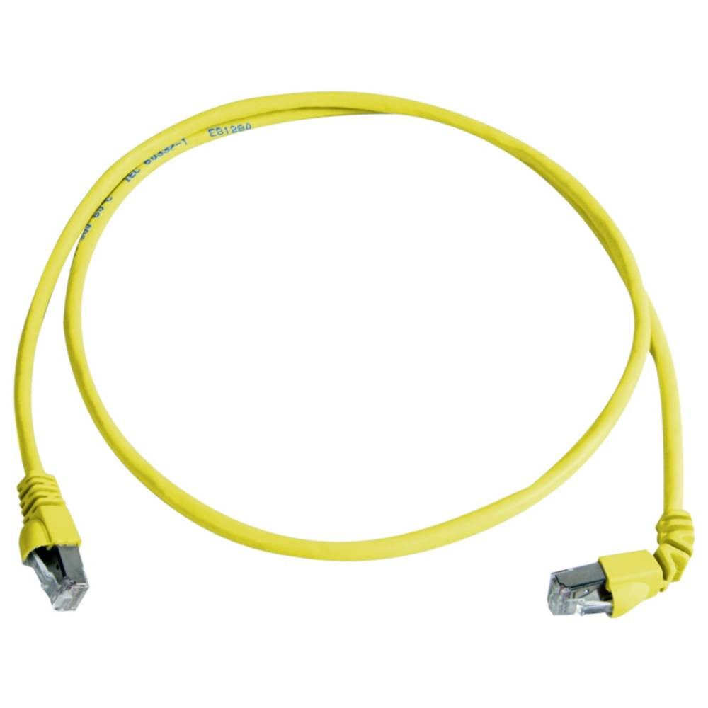 Telegärtner RJ45 Netzwerkkabel, Patchkabel CAT 6a S/FTP 5.0 m Gelb Flammwidrig, LAN-Kabel