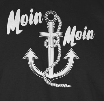 Shirtracer T-Shirt Moin Moin Anker Sprüche Statement