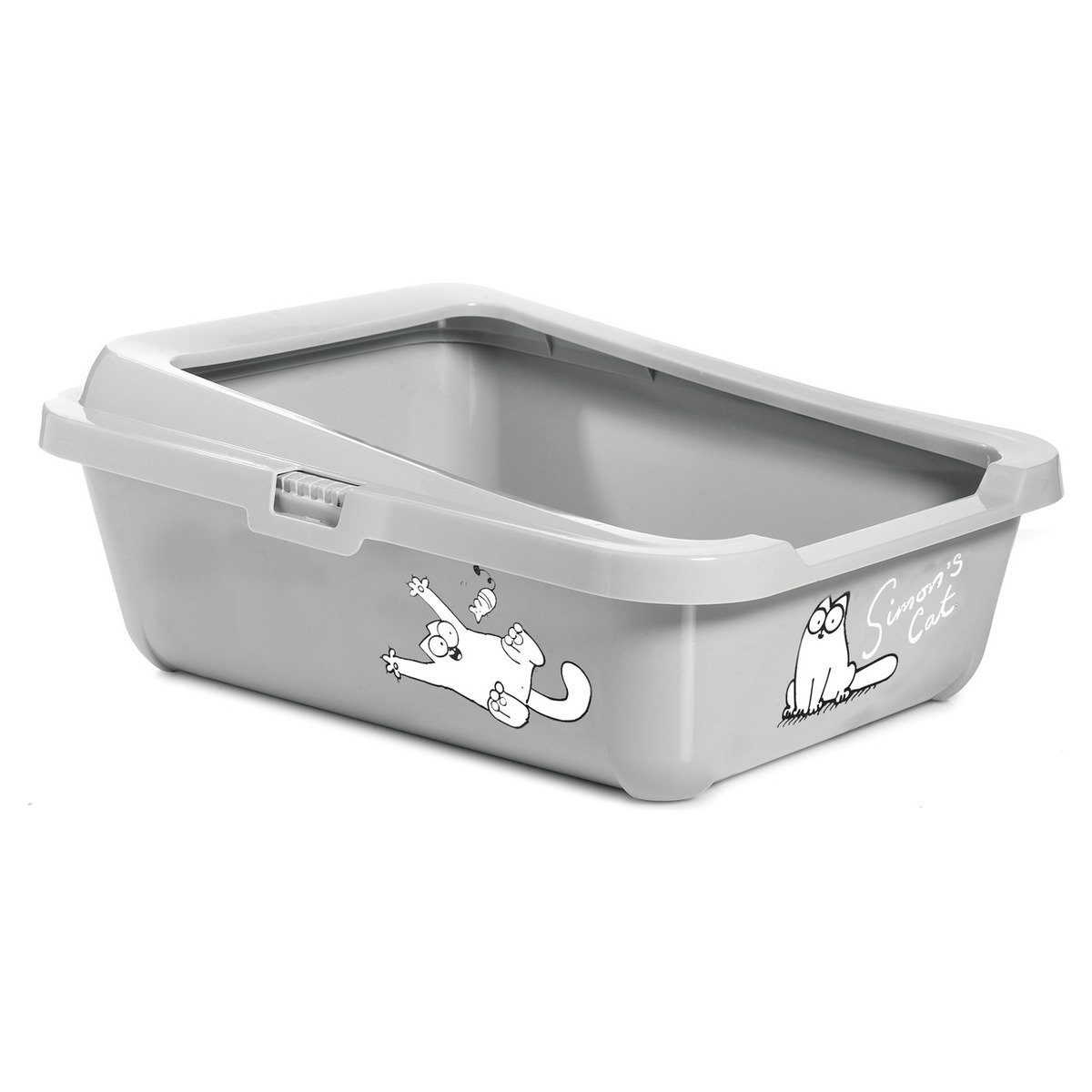 Katzentoilette Simons Cat Katzentoilette mit Rand grau