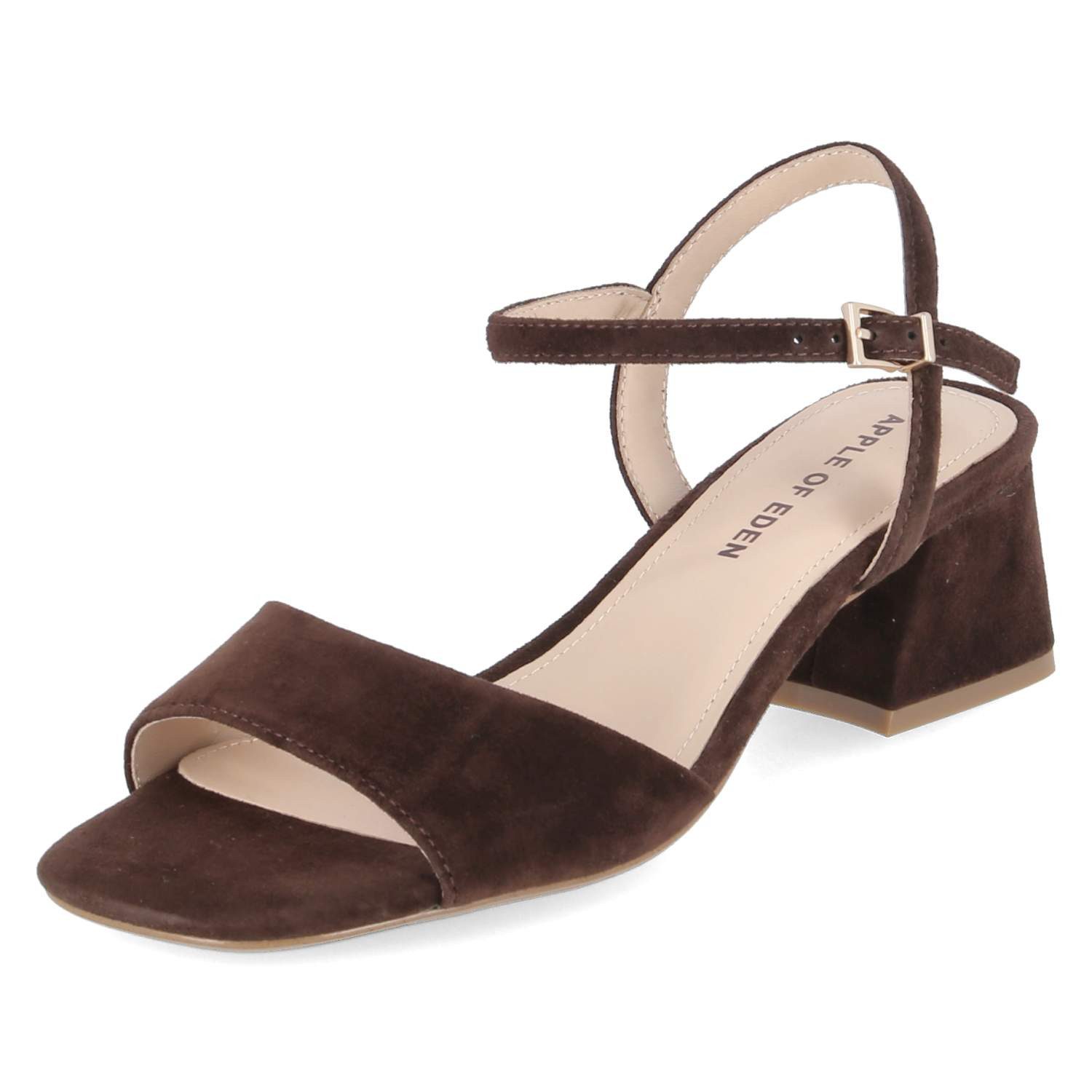 Apple of Eden Apple of Eden FLORE 87 tdm Damen Rauleder brown Sandalette