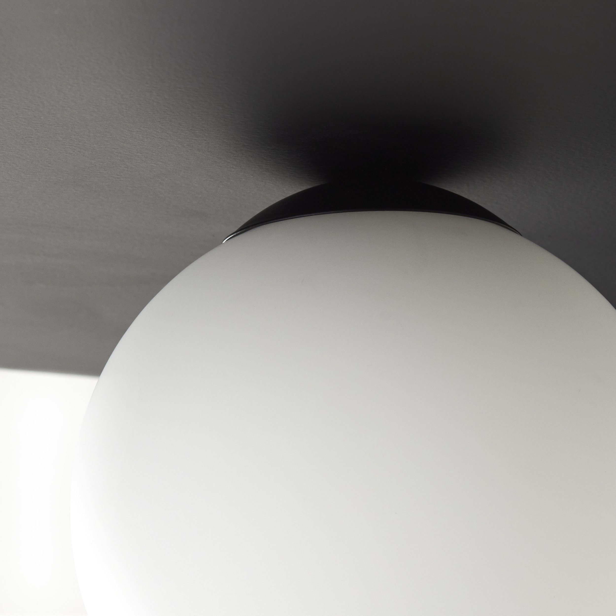 Lightbox Deckenleuchte, ohne Leuchtmittel, 30 Ø 13 W, cm, Deckenlampe, schwarz max. G9, 10 Höhe, Metall/Glas, cm