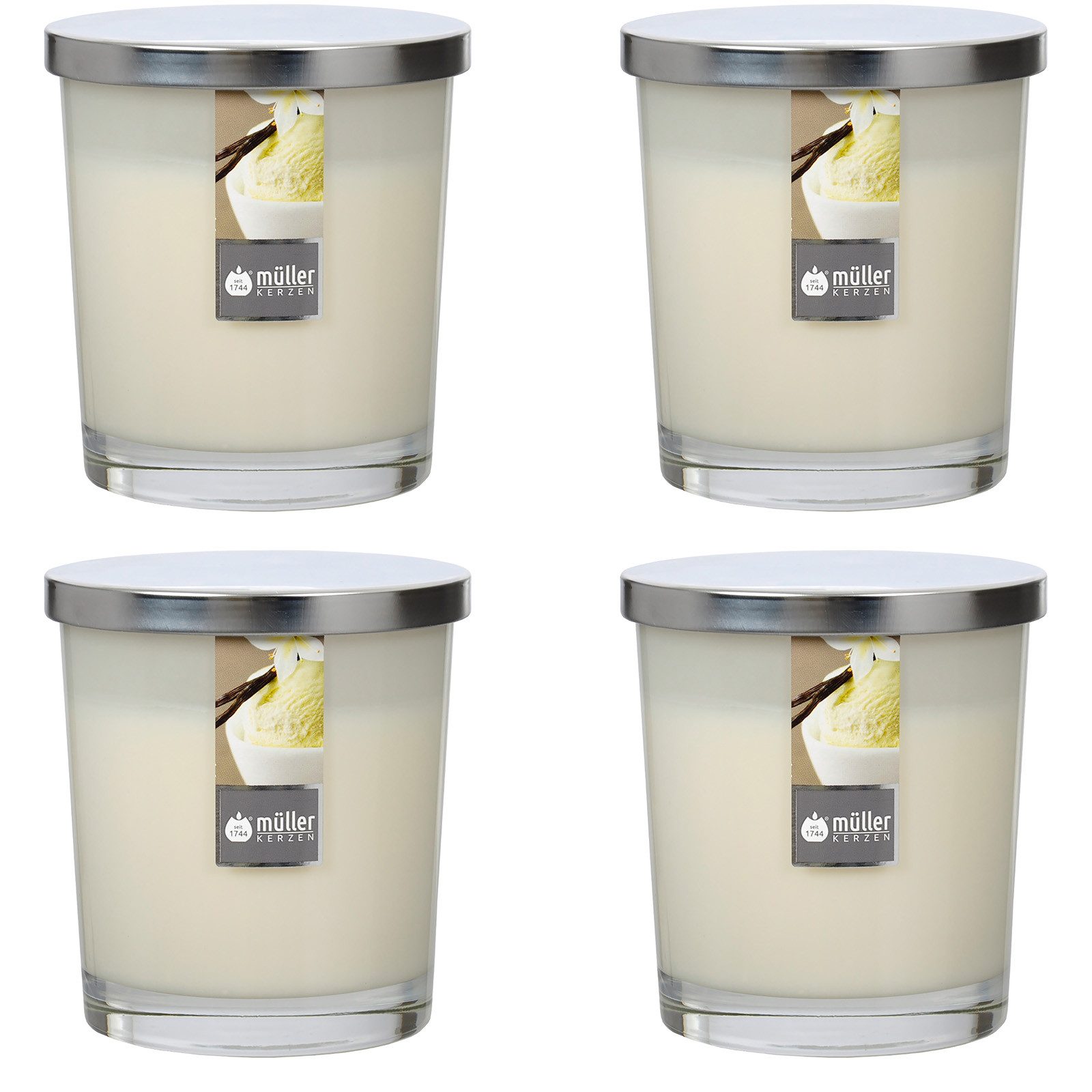 ECI Tools Duftkerze Maxi Duft-Kerzenglas 110/95 mm mit Deckel, Set 4 Stck, günstig online kaufen