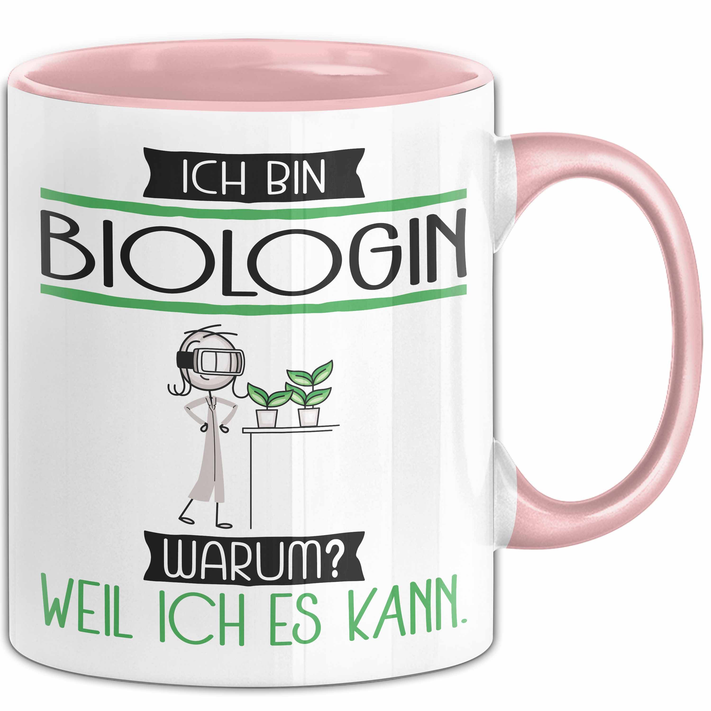 Trendation Tasse Biologin Tasse Geschenk Ich Bin Biologin Warum Weil Ich Es Kann Gesc