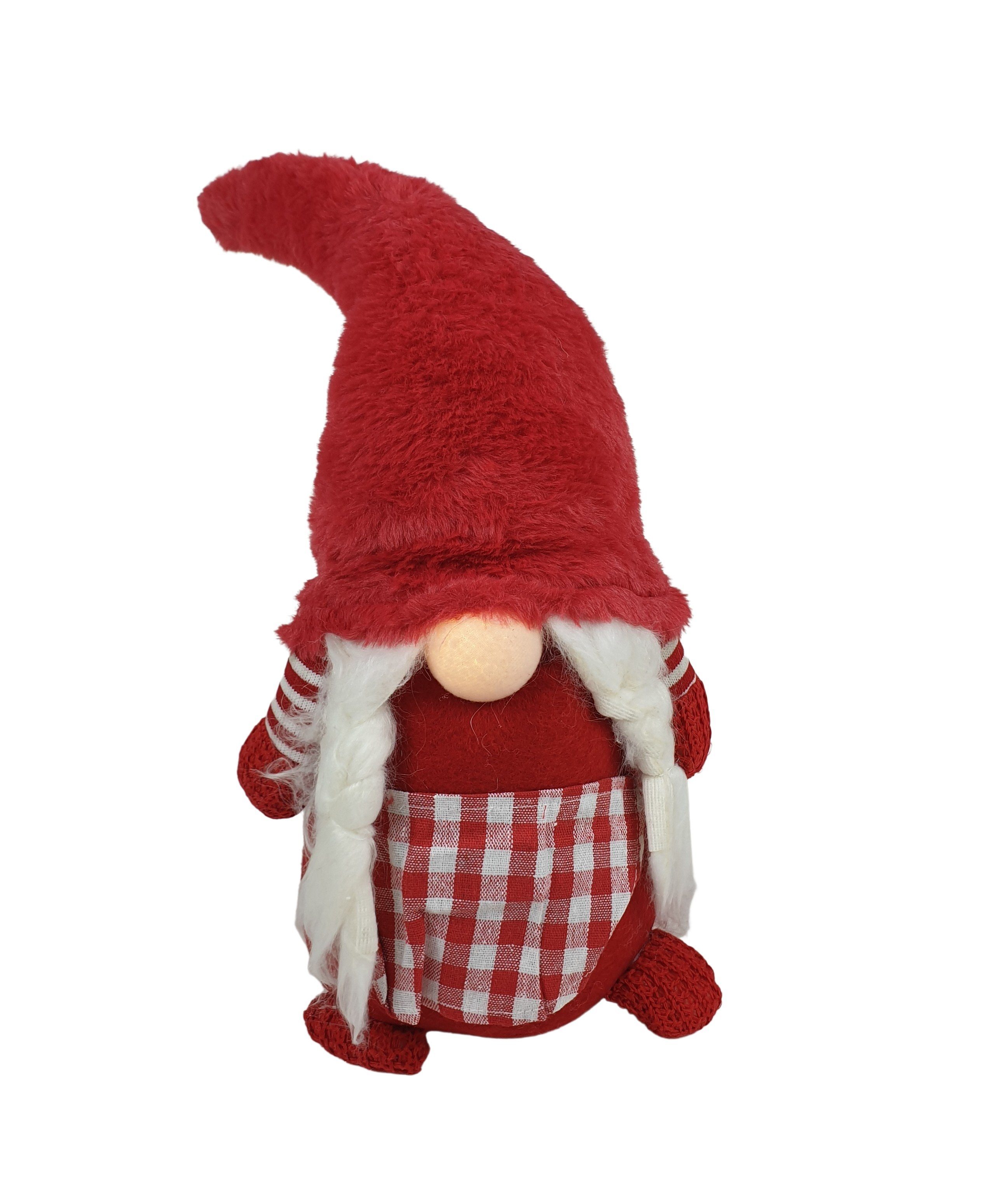 Thomas Philipps Weihnachtsfigur XXL Wichtel Frau Weihnachtswichtel mit LED Nase 56cm Weihnachtsfrau