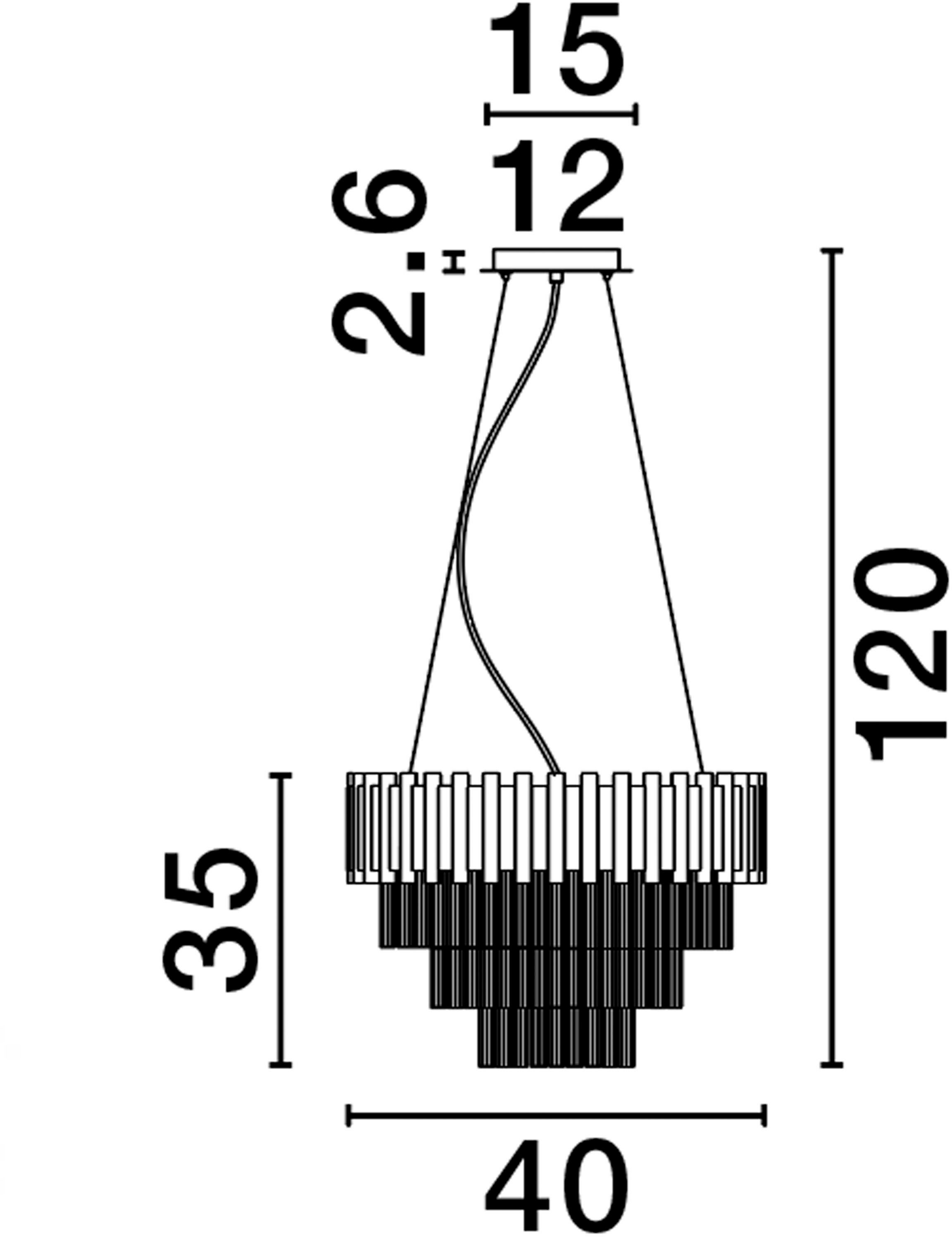 Nova Luce Hängeleuchten MAGNOLIA, Dimmfunktion, ohne Leuchtmittel, Ohne Leuchtmittel