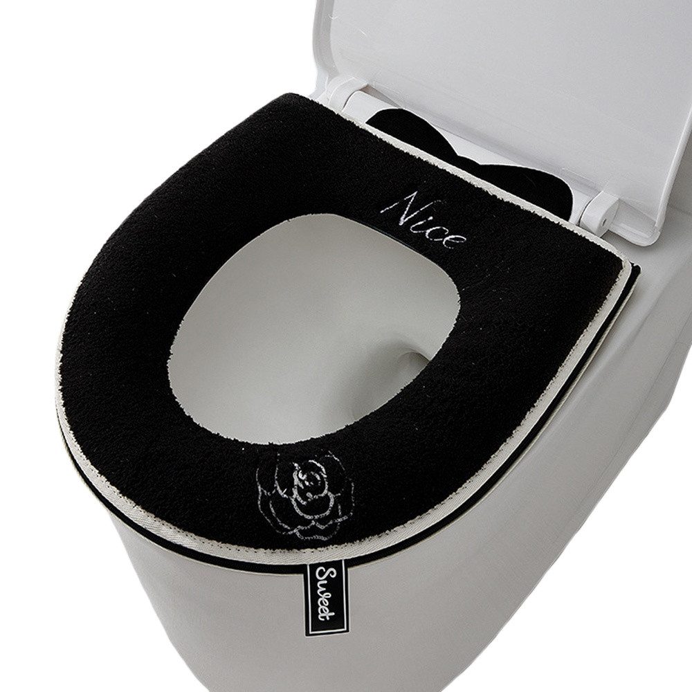 Coonoor WC-Deckelbezug Plüsch-Toilettensitzbezug Matte mit Griff günstig online kaufen