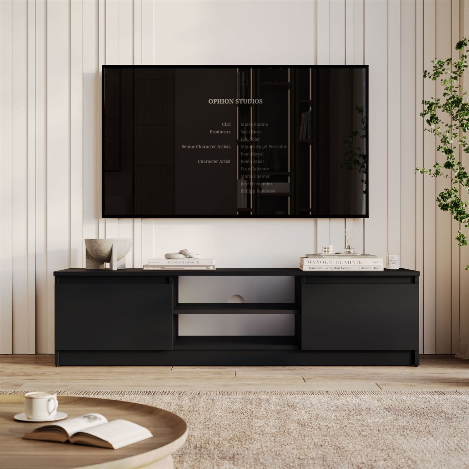 Lookway TV-Schrank HANA 140 cm TV-Lowboard mit Stauraum (1x TV-Schrank) Breite: 140 cm
