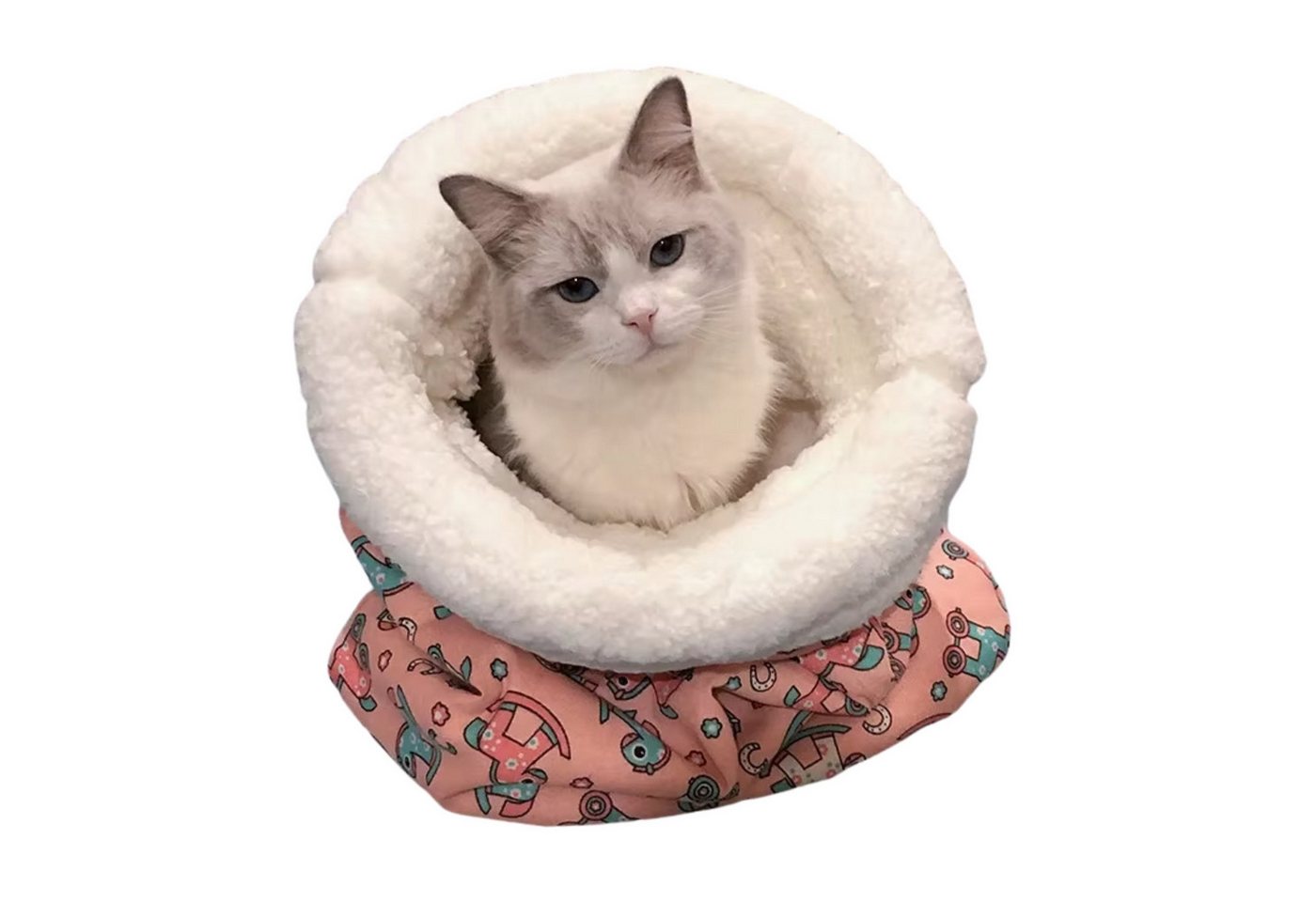 Thumbnail - Norvéa Home Katzenliege Katzenbett, Katzenschlafsack, kuscheliges Bett für Katzen, Kuschelweiches Katzenbett, Universell...