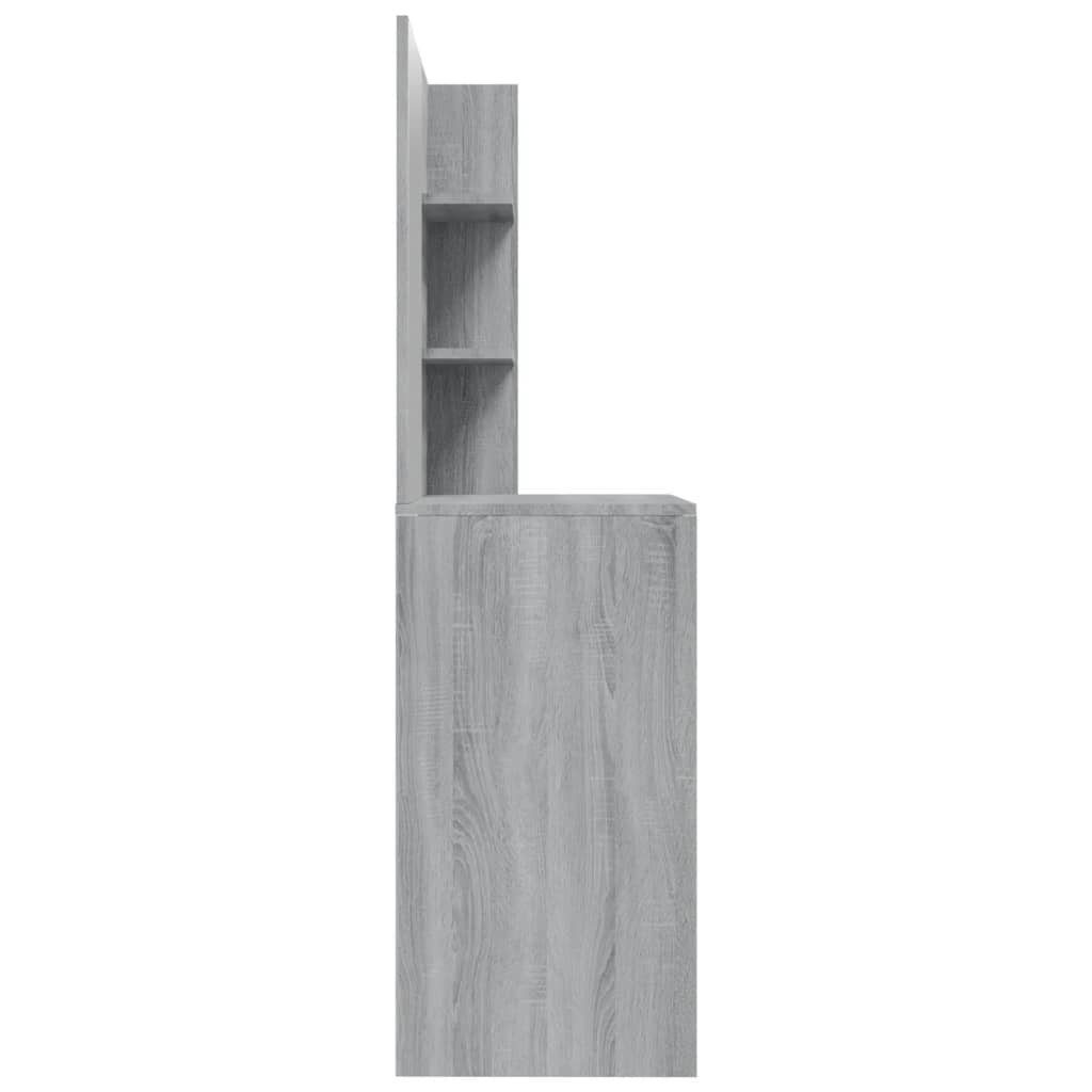 Spiegel Grau cm Schminktisch Sonoma furnicato mit 74,5x40x141