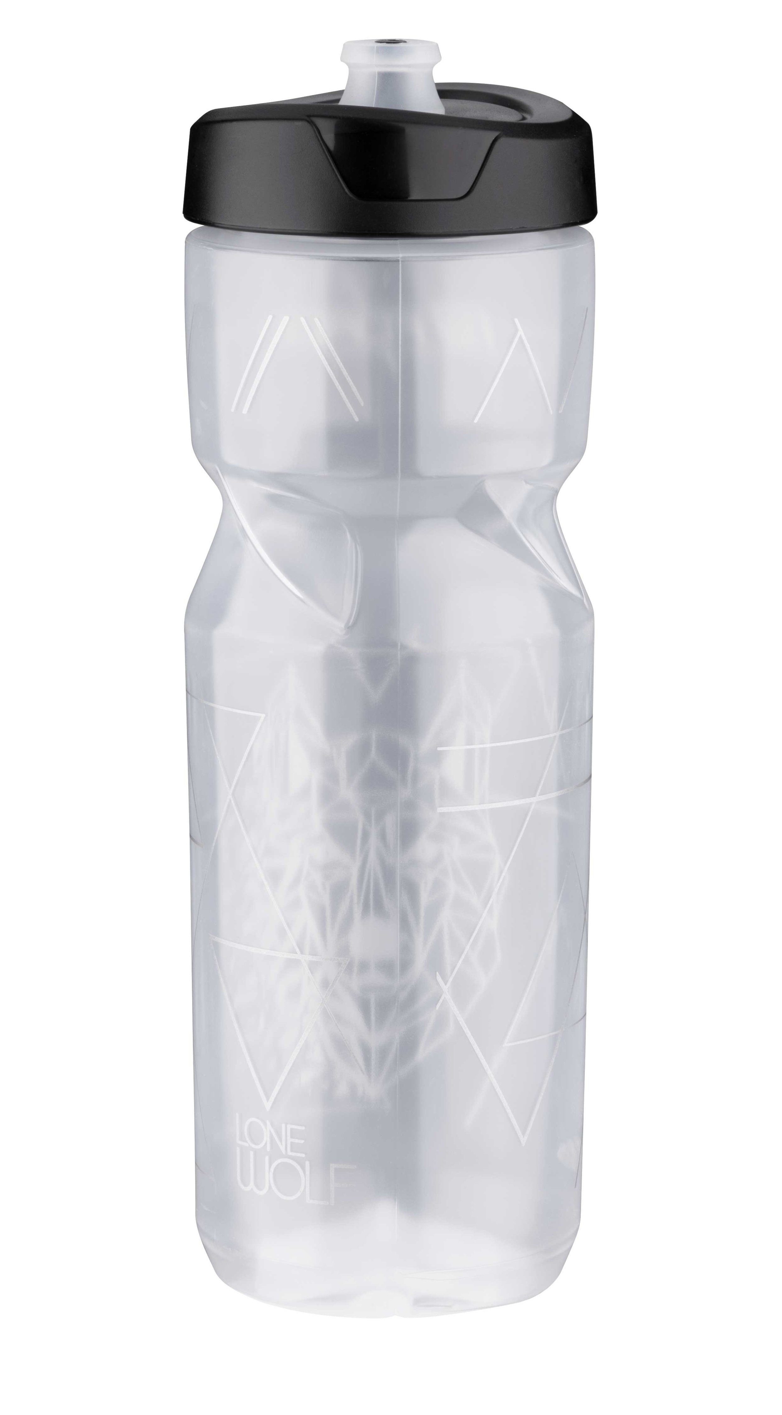 FORCE Flasche l 0,8 FORCE Trinkflasche silbrig-transparent WOLF LONE