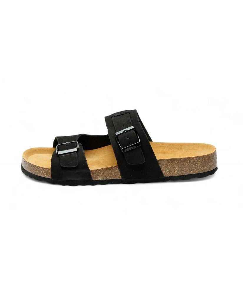 Grand Step Shoes Luca Nubuk (Leder) schwarz Sandale