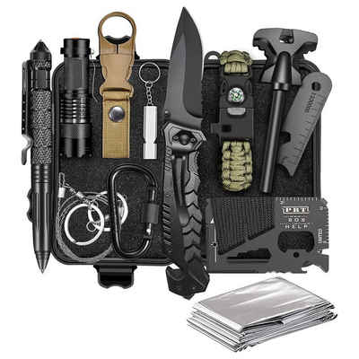 yozhiqu Erste-Hilfe-Koffer Multifunktionales Kombinationswerkzeug, Survival-Kit für die Wildnis, Vielseitiges Werkzeugset Outdoor-Abenteuer - Notwendiges Überlebenskit