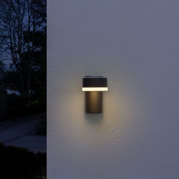 Ledvance LED Außen-Wandleuchte LED Wandleuchte Endura in Dunkelgrau und Weiß 8W 440lm IP44, keine Angabe, Leuchtmittel enthalten: Ja, fest verbaut, LED, warmweiss, Aussenlampe, Aussenwandleuchte, Outdoor-Leuchte