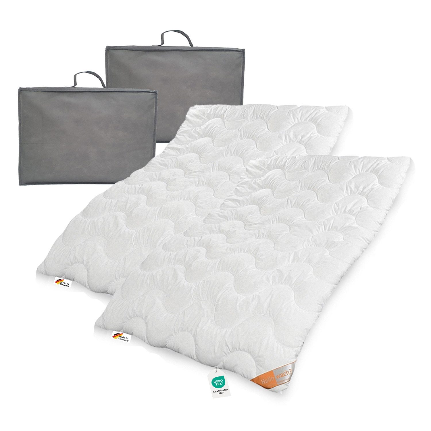 Garanta Microfaserbettdecke 2 Stk. extra warme Hallo Wach Klimafaser Winter günstig online kaufen