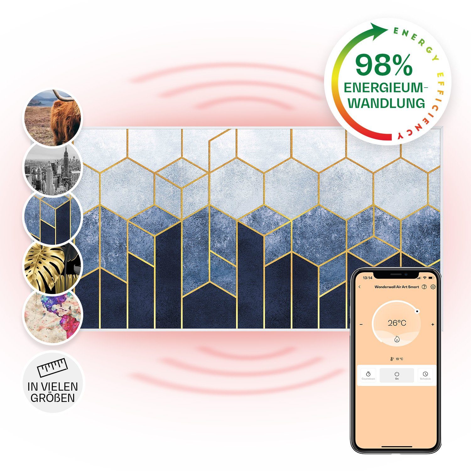 Heizkörper Wonderwall Air Art Smart 700W