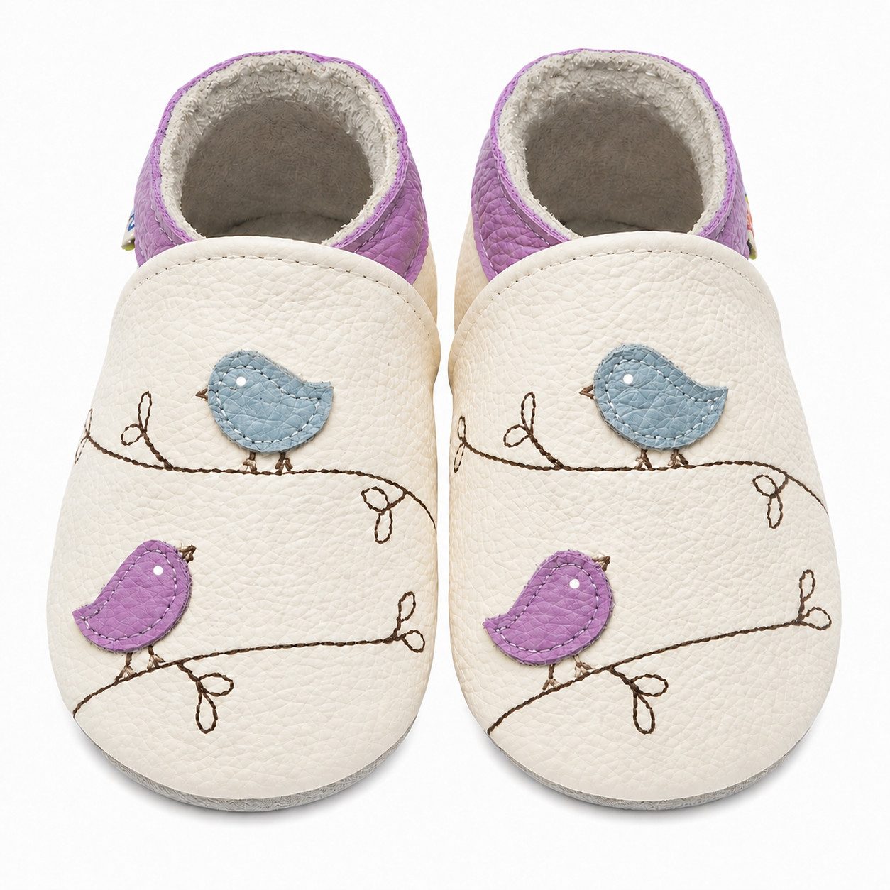 Yalion Leder Baby-Lauflernschuhe, weich, rutschfest, handgefertigt Krabbelschuh Baby Schuh aus echtem Leder,Barfußgefühl & rutschfester Sohle