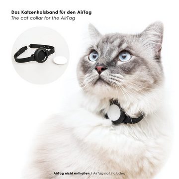 LucyBalu Katzen-Halsband NEMO für den AirTag als Katzentracker, Silikon, Sicherheitsverschluss