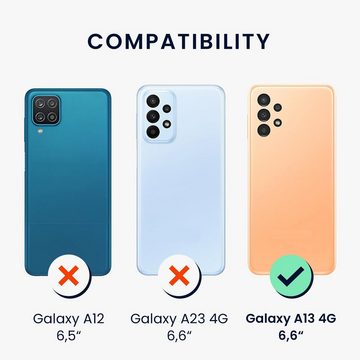 kwmobile Handyhülle Case für Samsung Galaxy A13 4G, Hülle Silikon metallisch schimmernd - Handyhülle Cover