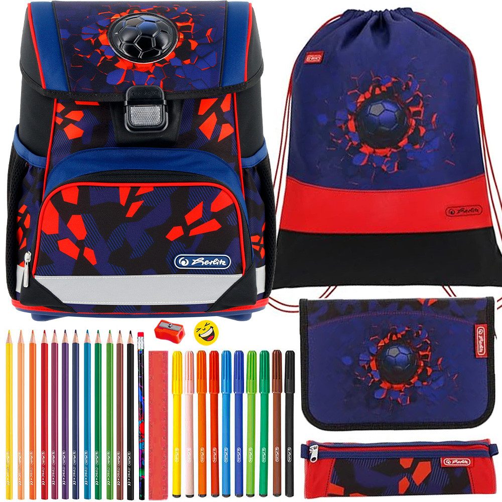 Herlitz Schulranzen Set Loop Plus 10-teilig 2026 Jungen Kick Off