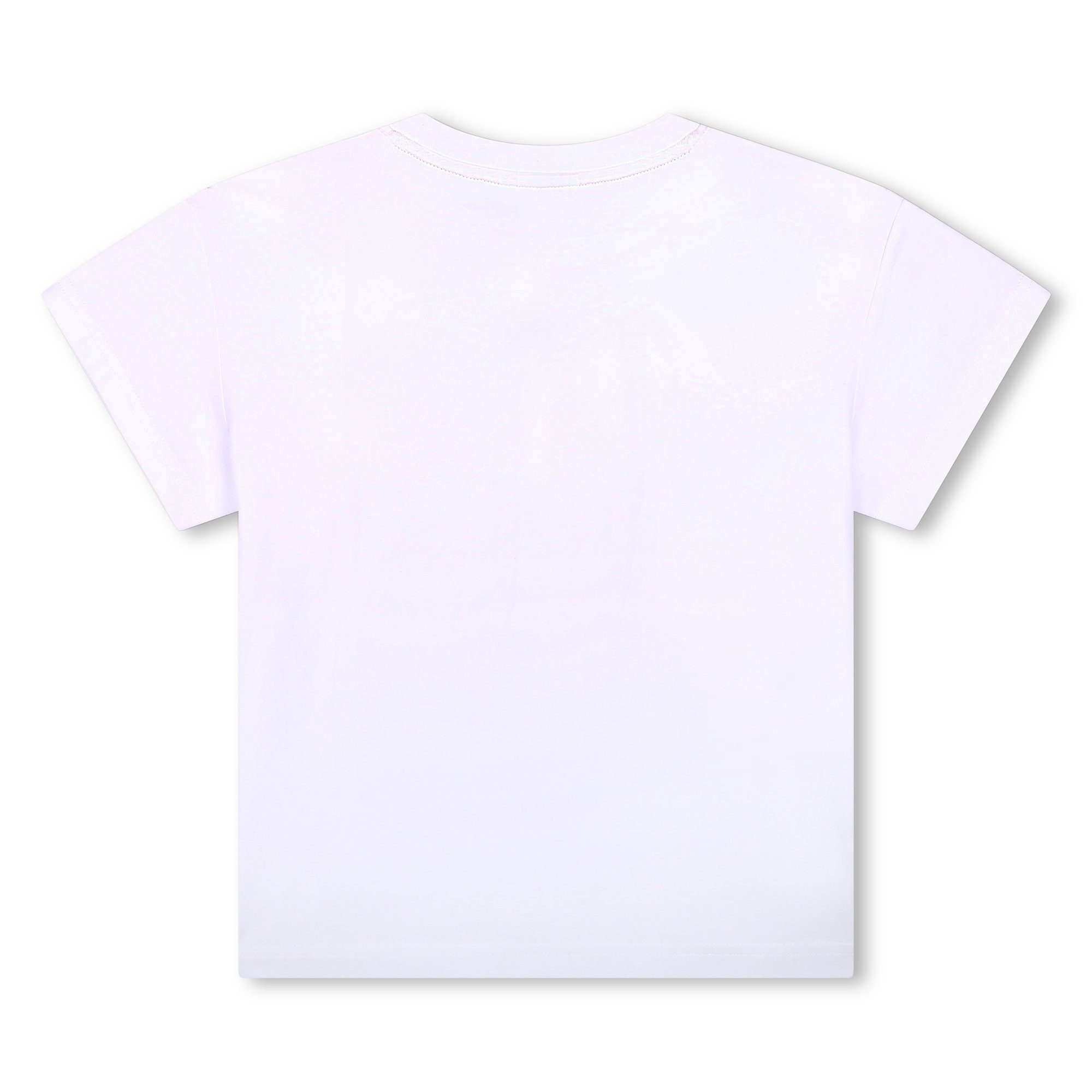HUGO Print-Shirt HUGO Kinder kurzarm mit weiß Logo in Druck aus Biobaumwolle T-Shirt