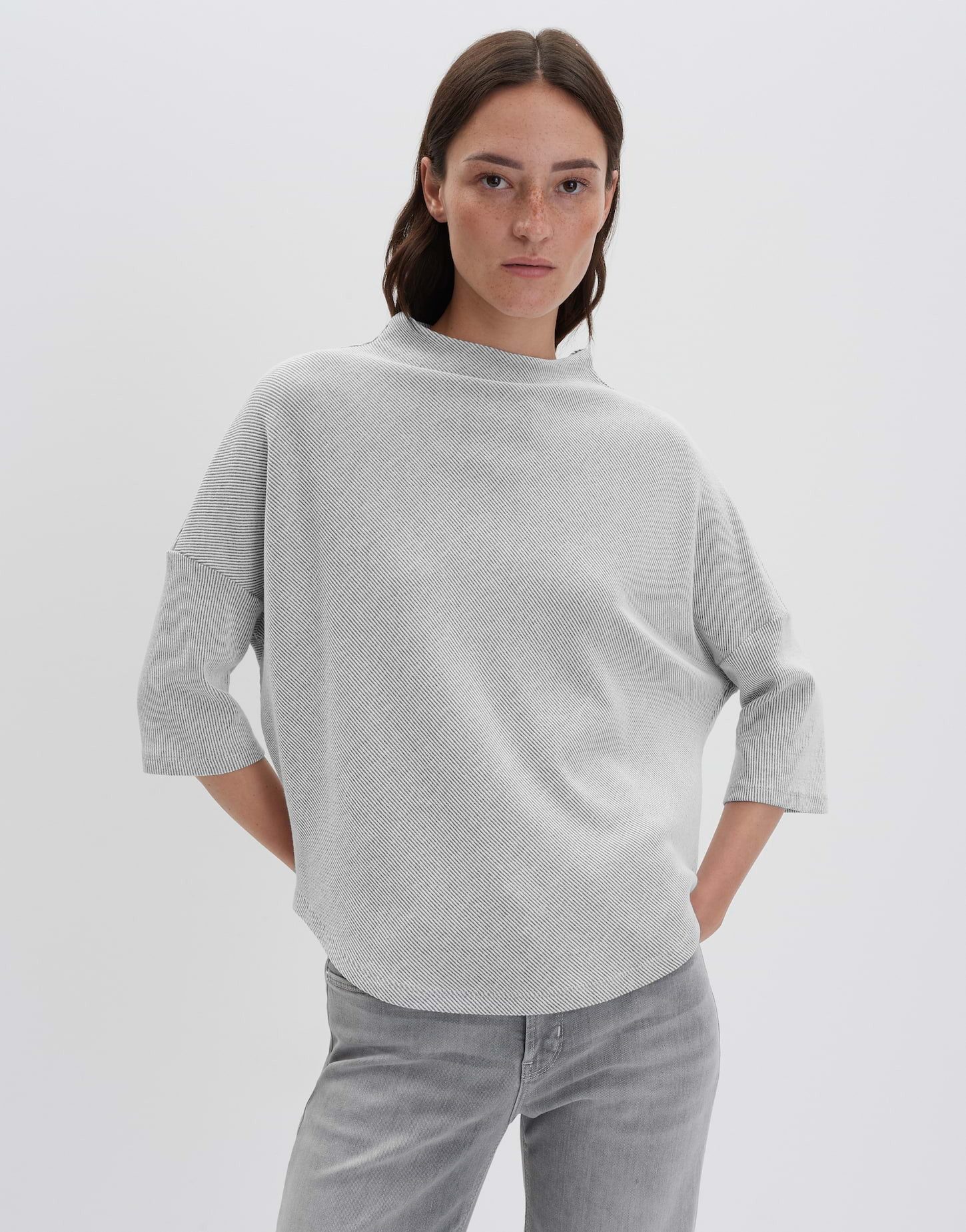 someday 3/4-Arm-Shirt KEROMY Oversized aus nachhaltigem BCI Cotton Mix weit günstig online kaufen