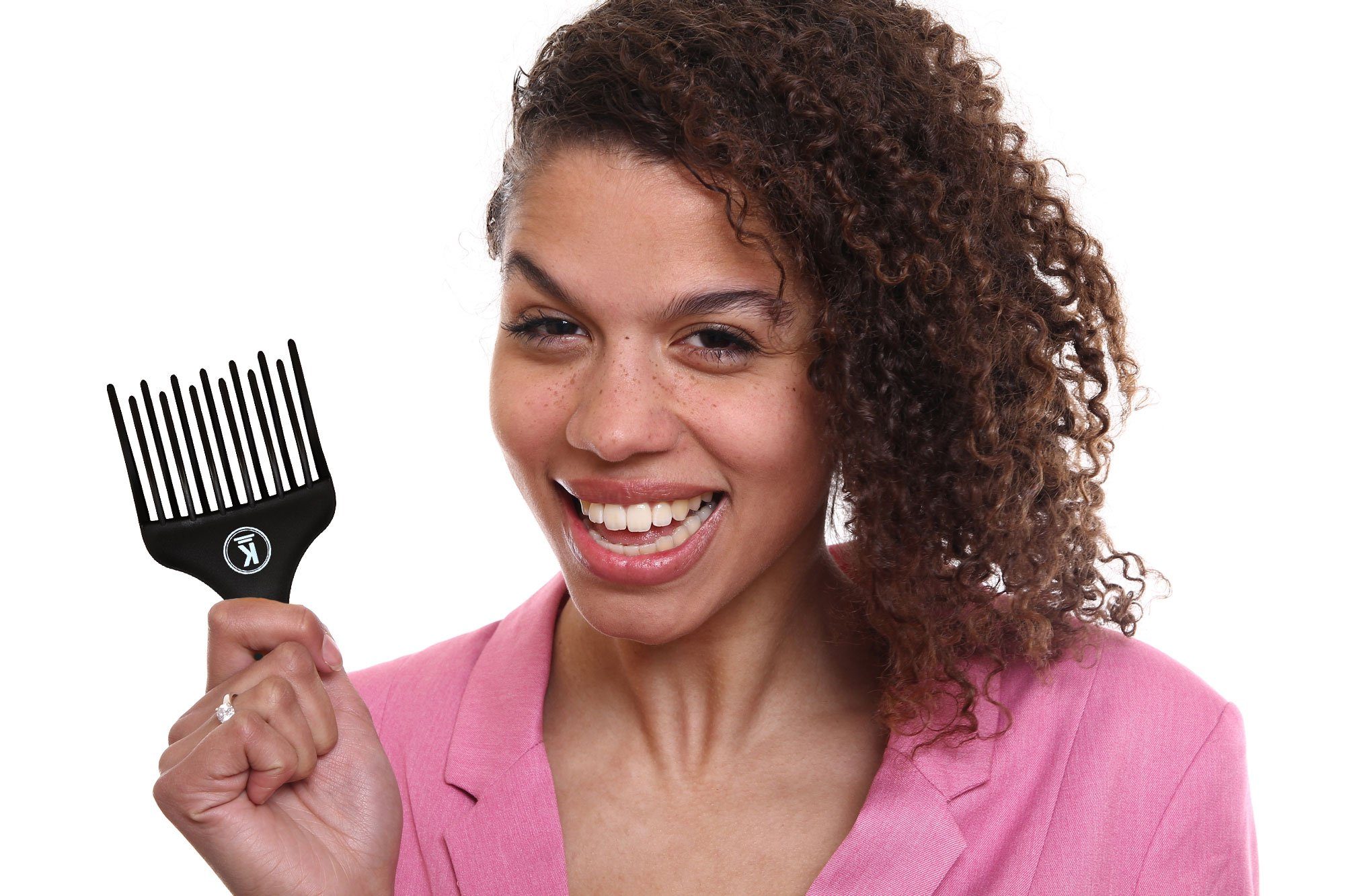 K-Pro Lockenkamm Stylingkamm für Locken & Afro – sanft & groß, (1 tlg), Haare entwirren, Haare pflegen, Haare kämmen