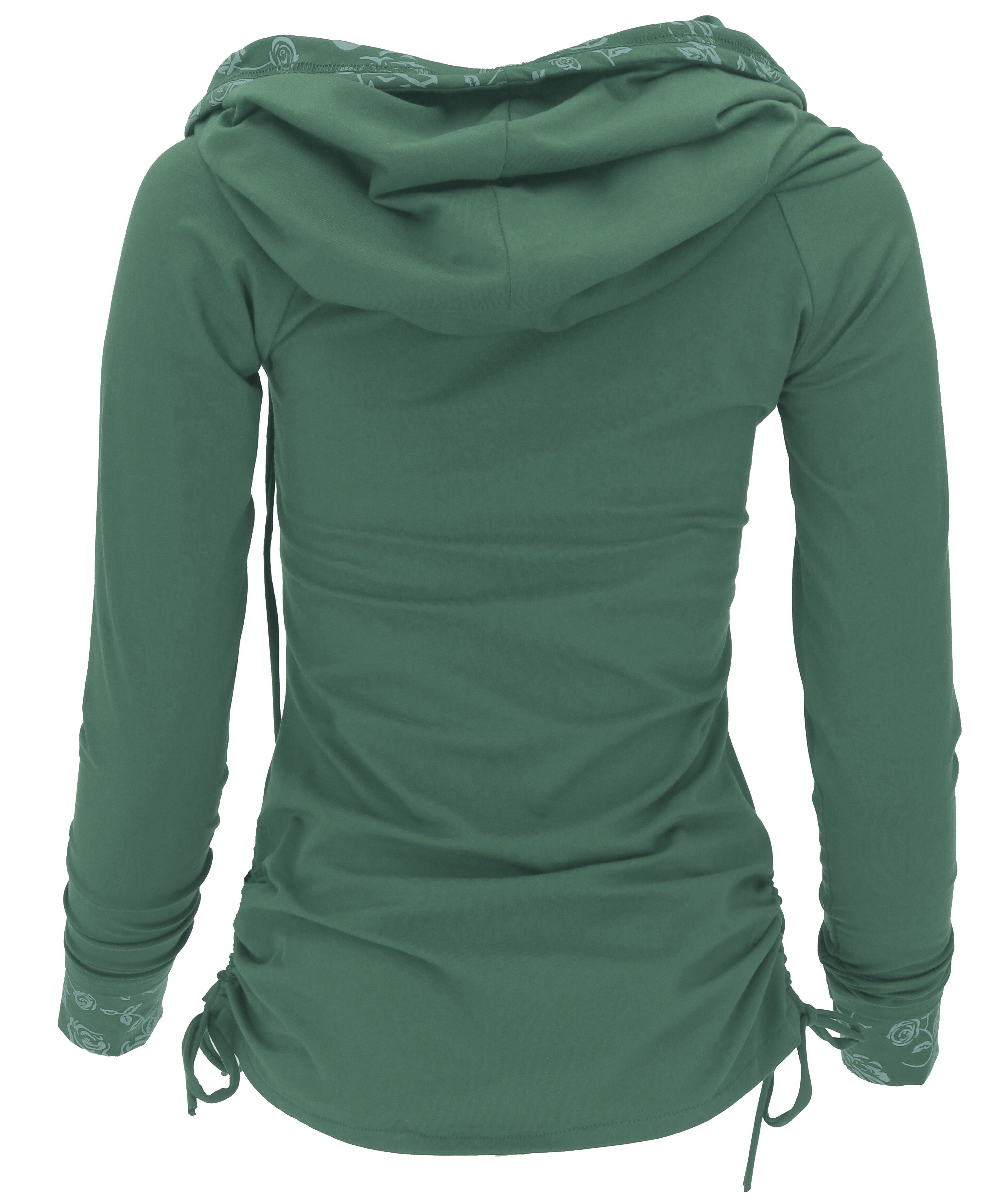 Guru-Shop Longsleeve Longshirt aus Bio-Baumwolle, Boho Shirt.. alternative Bekleidung