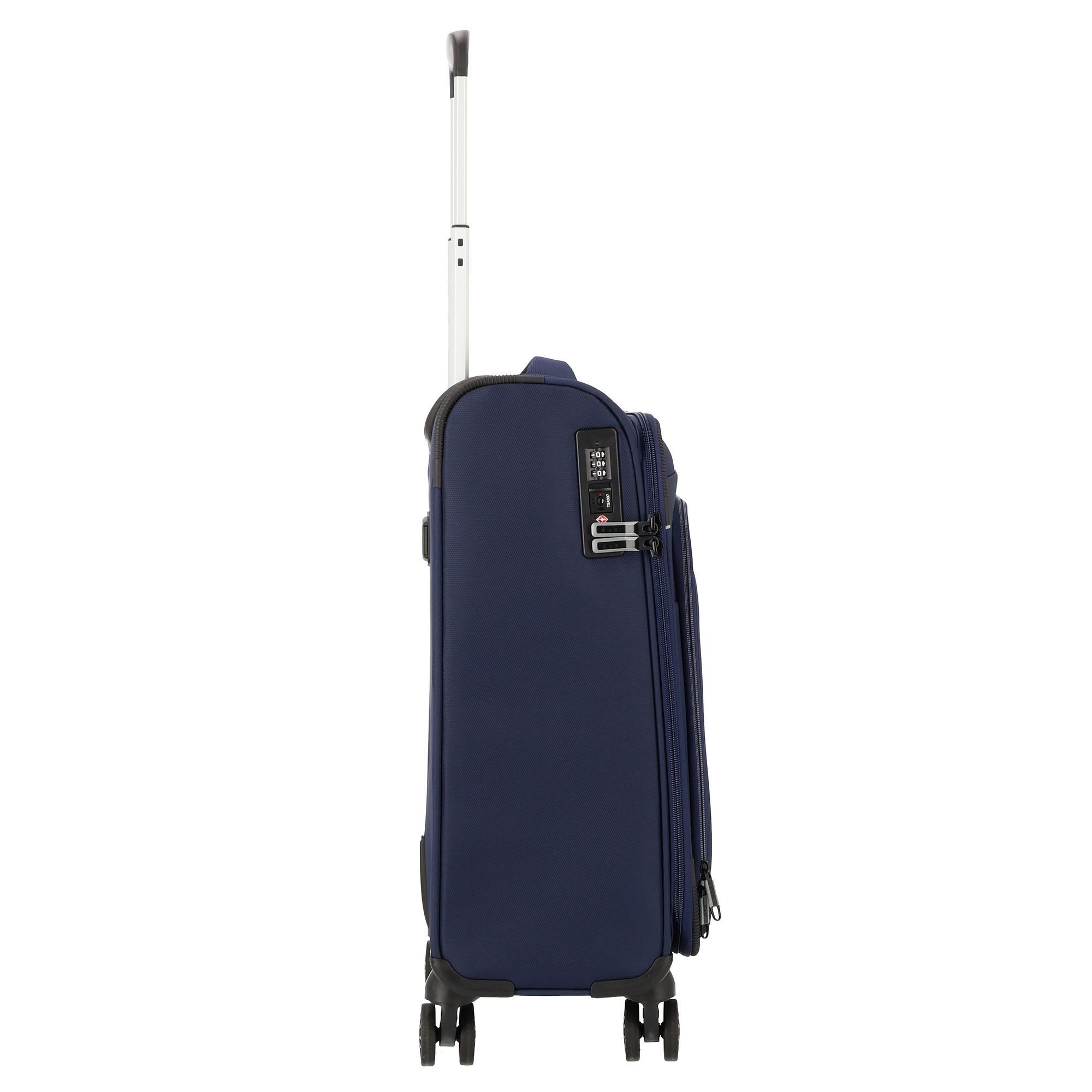 D&N Handgepäck-Trolley Travel Line, 4 Rollen, Polyester
