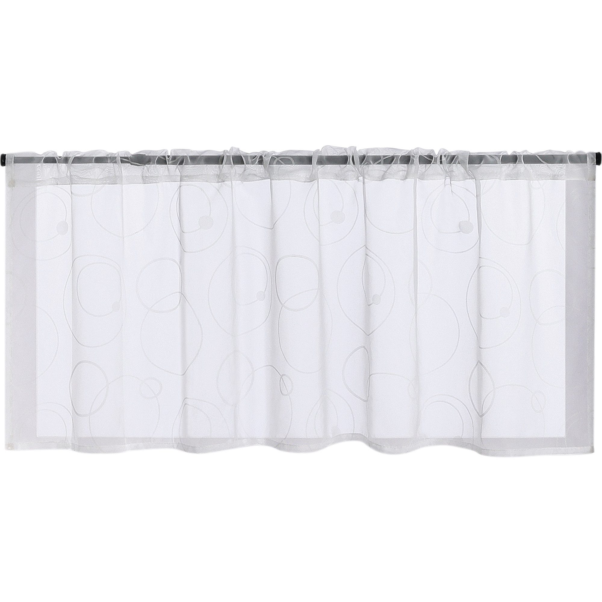 Joyswahl Scheibengardine (1 St), Stangendurchzug, transparent, druck, mit K günstig online kaufen