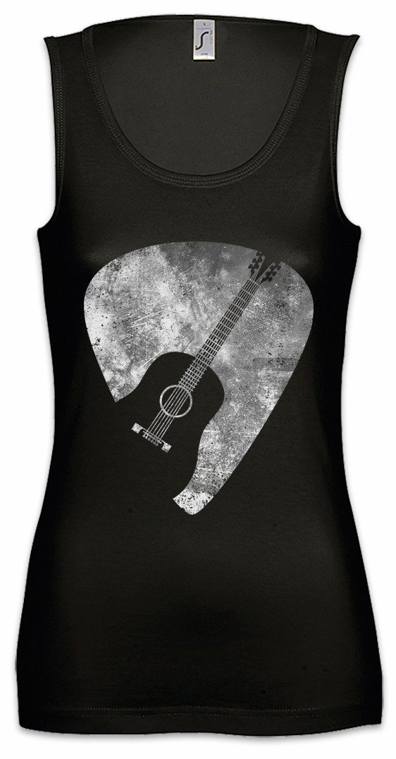 Tanktop Plectrum Ärmelloses Damen T-Shirt Guitar Gitarren Plektrum Pick