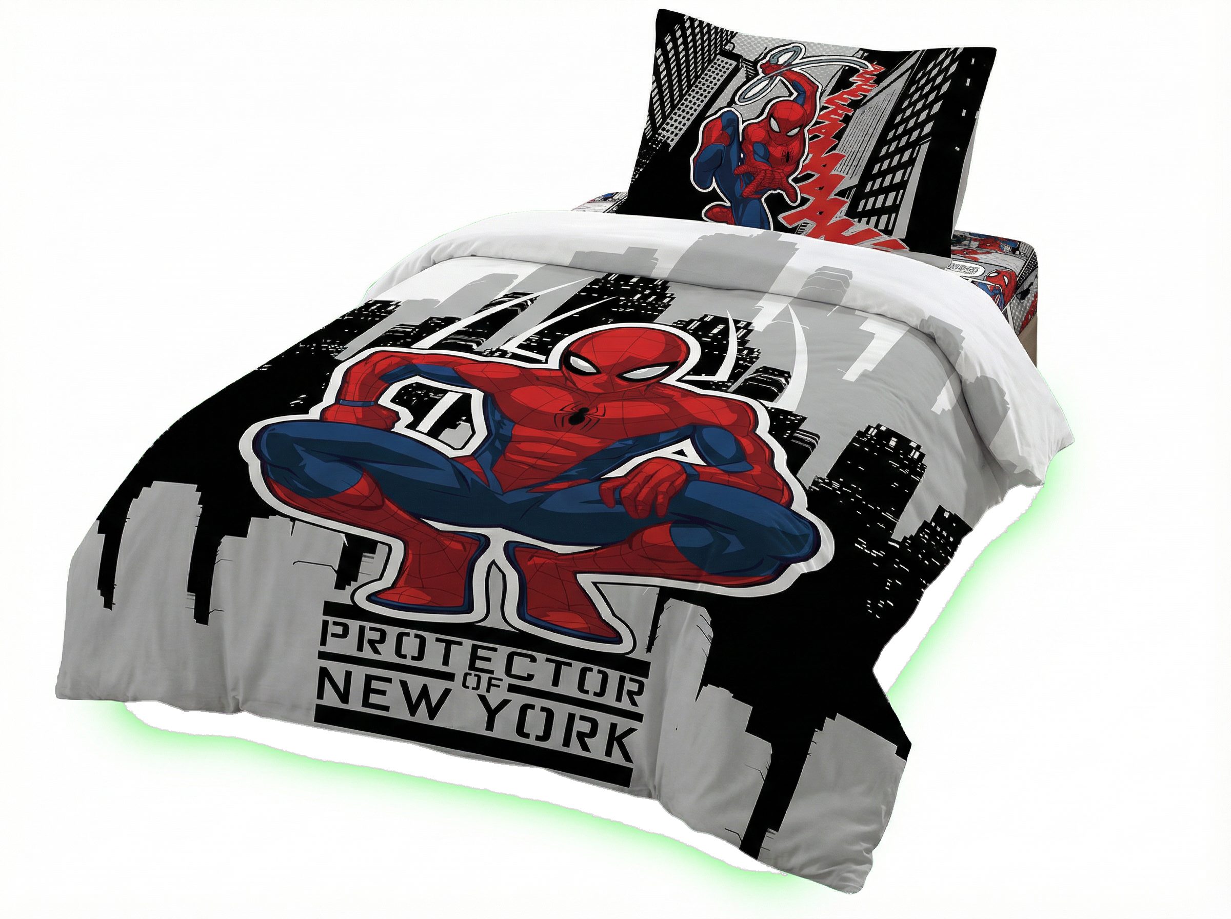MARVEL Bettwäsche Marvel Spiderman Jungen Bettwäsche 2tlg. Set, 2 teilig, 135/140x200 cm Kissenbezug 65x65 cm